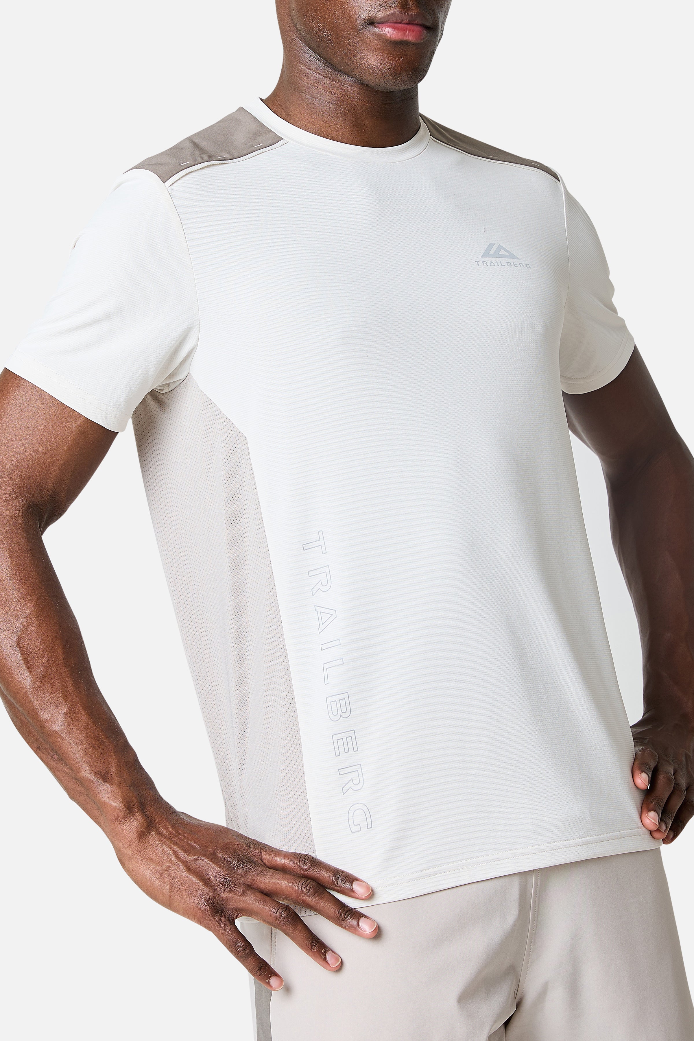 SS26 Triathlon Tee - Frosted Ridge/Pebble Stone/Mocha
