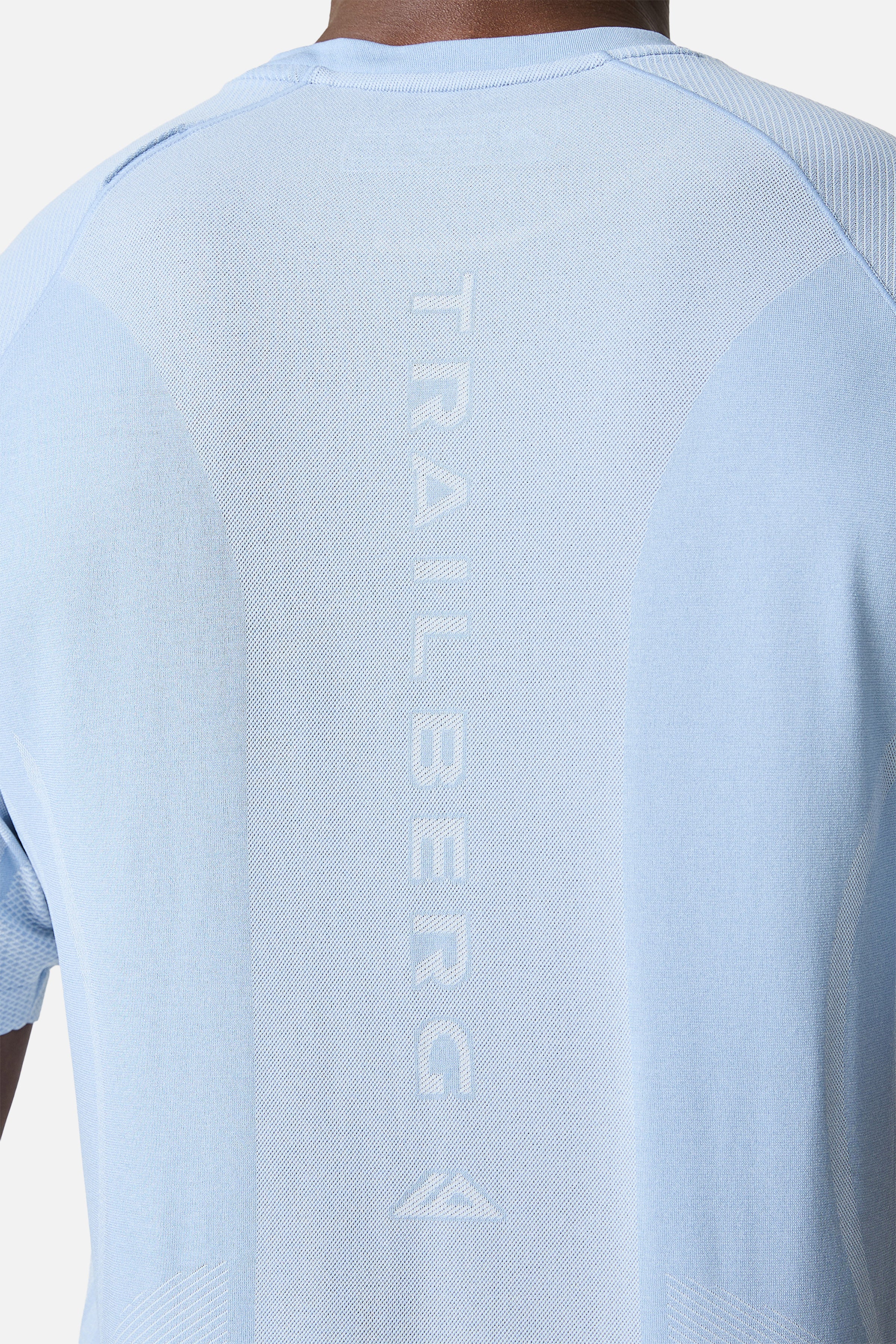Fusion Seamless Tee - Dune Blue/White
