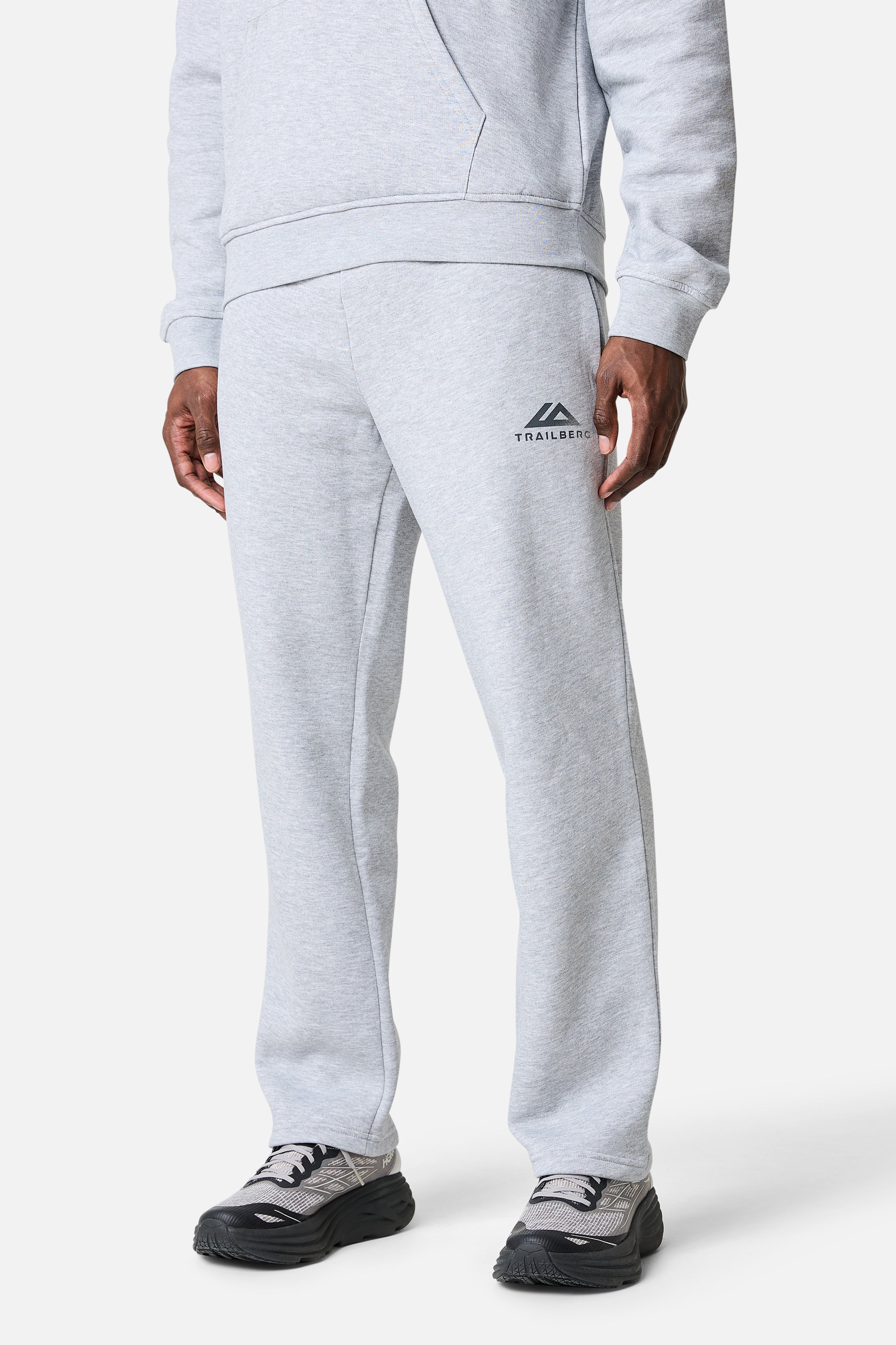 Fraction Straight Leg Jogger - Grey Marl