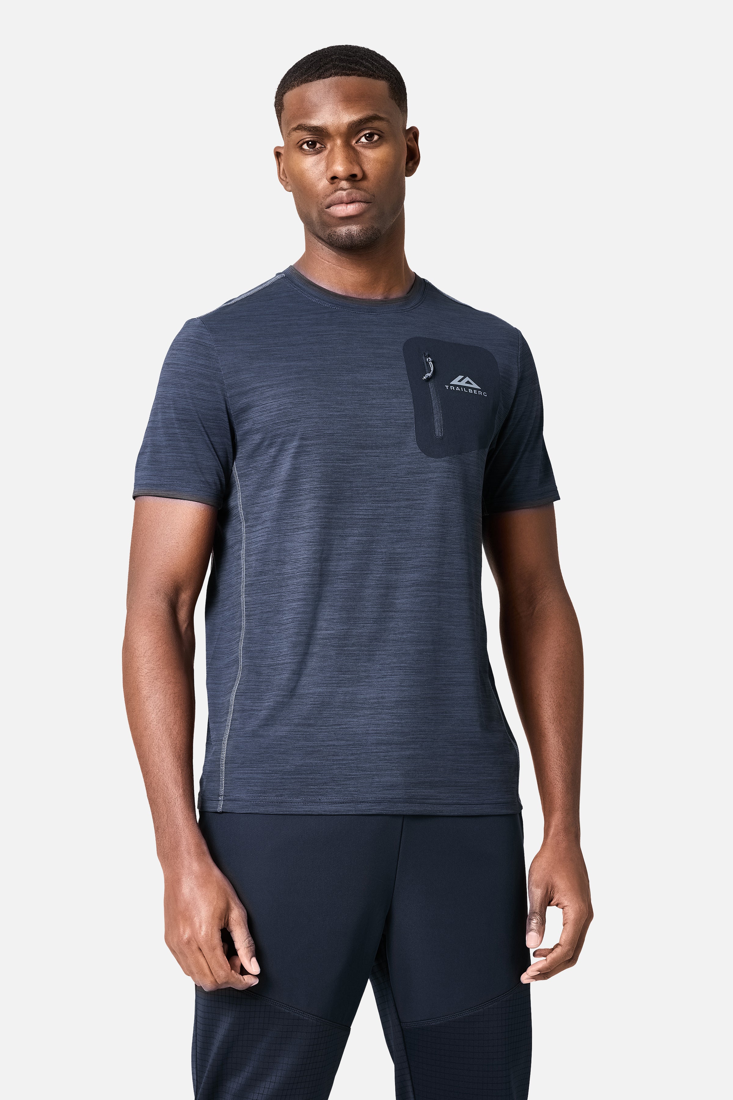 District Pocket Tee - Deep Ocean/Storm Grey