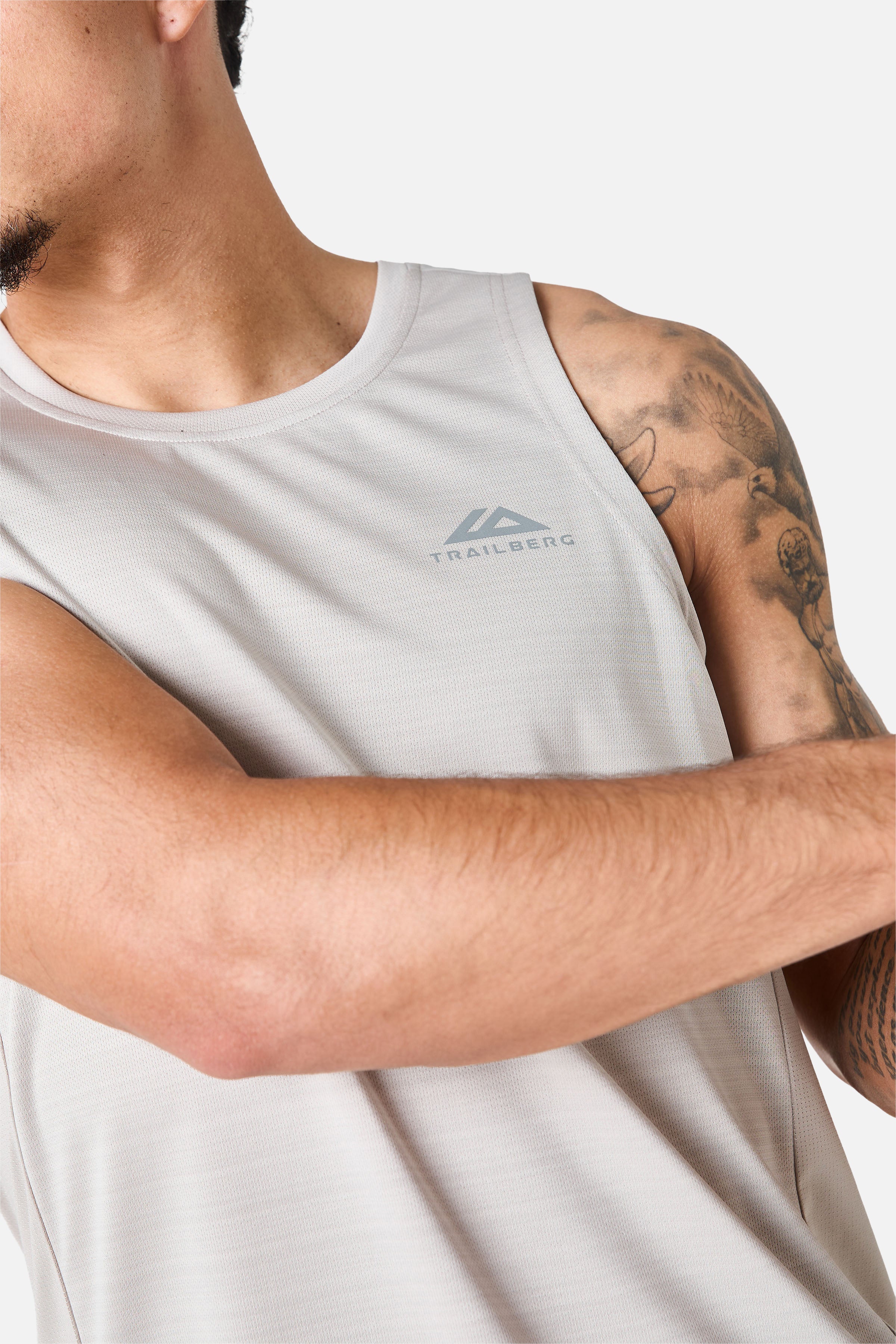SS26 Cloud Running Vest - Pebblestone
