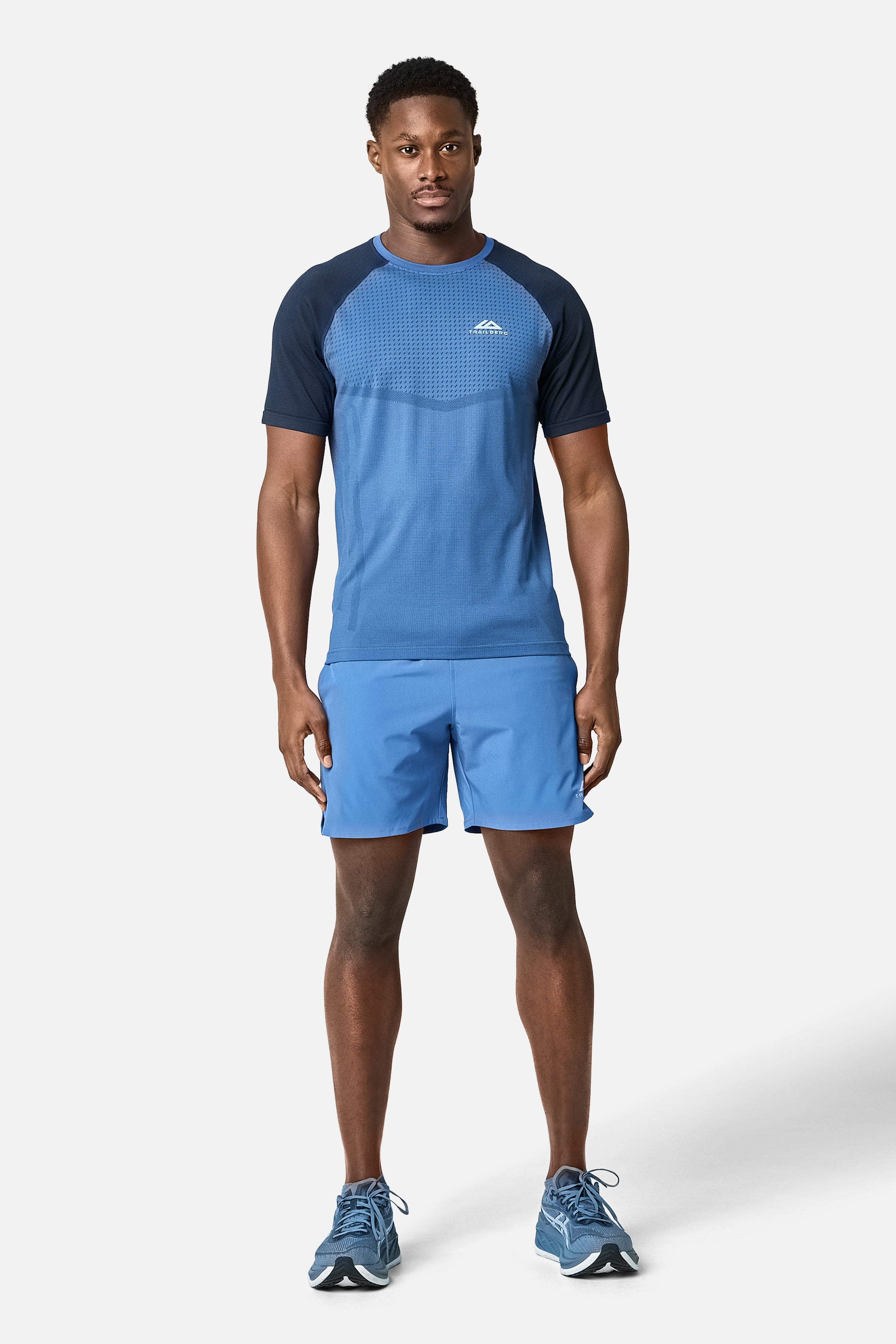 Rapid Dash Seamless Twinset - Voltage Blue