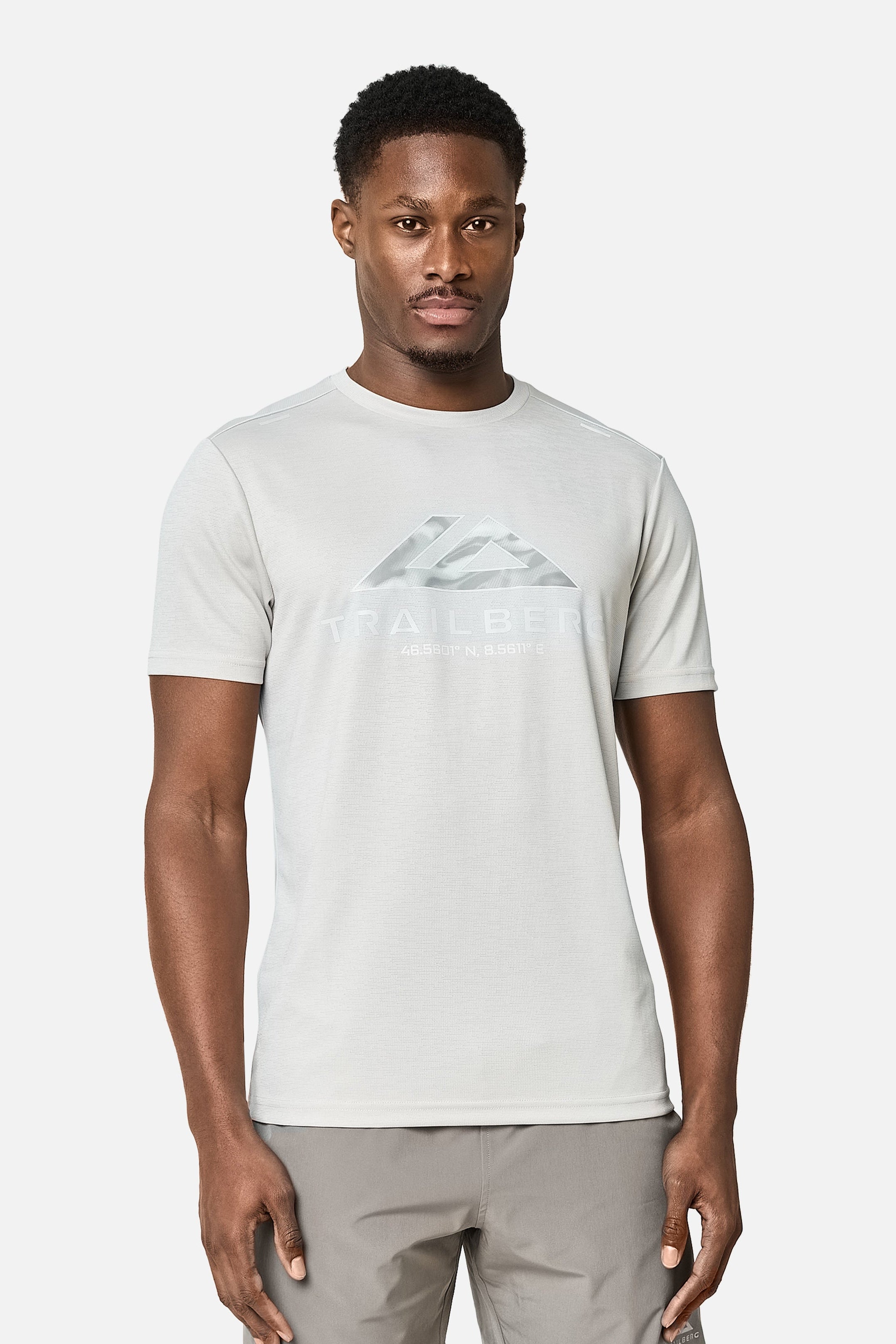 Blur Large Logo Tee - Pebblestone