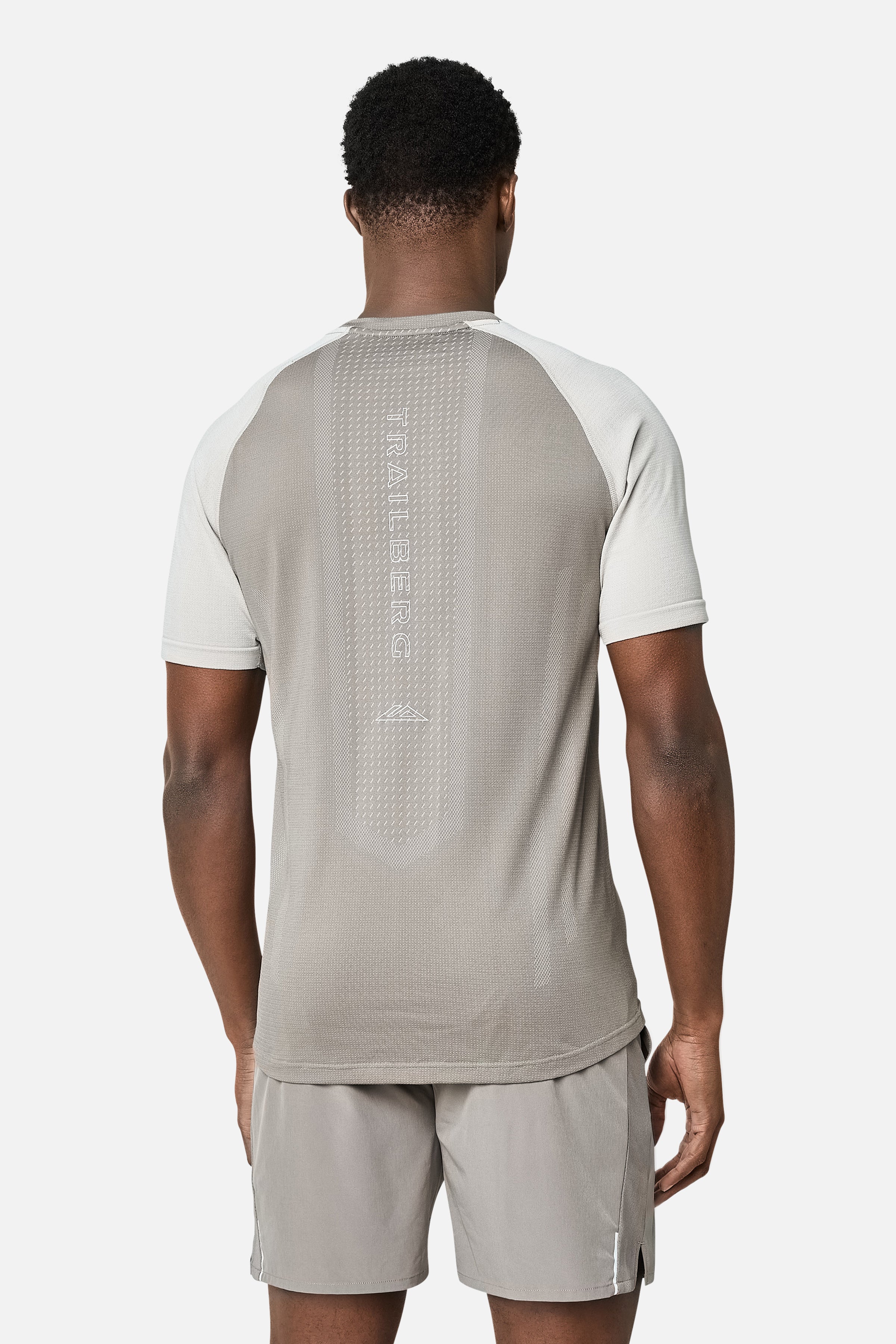 Rapid Dash Seamless Tee - Mocha/Pebblestone