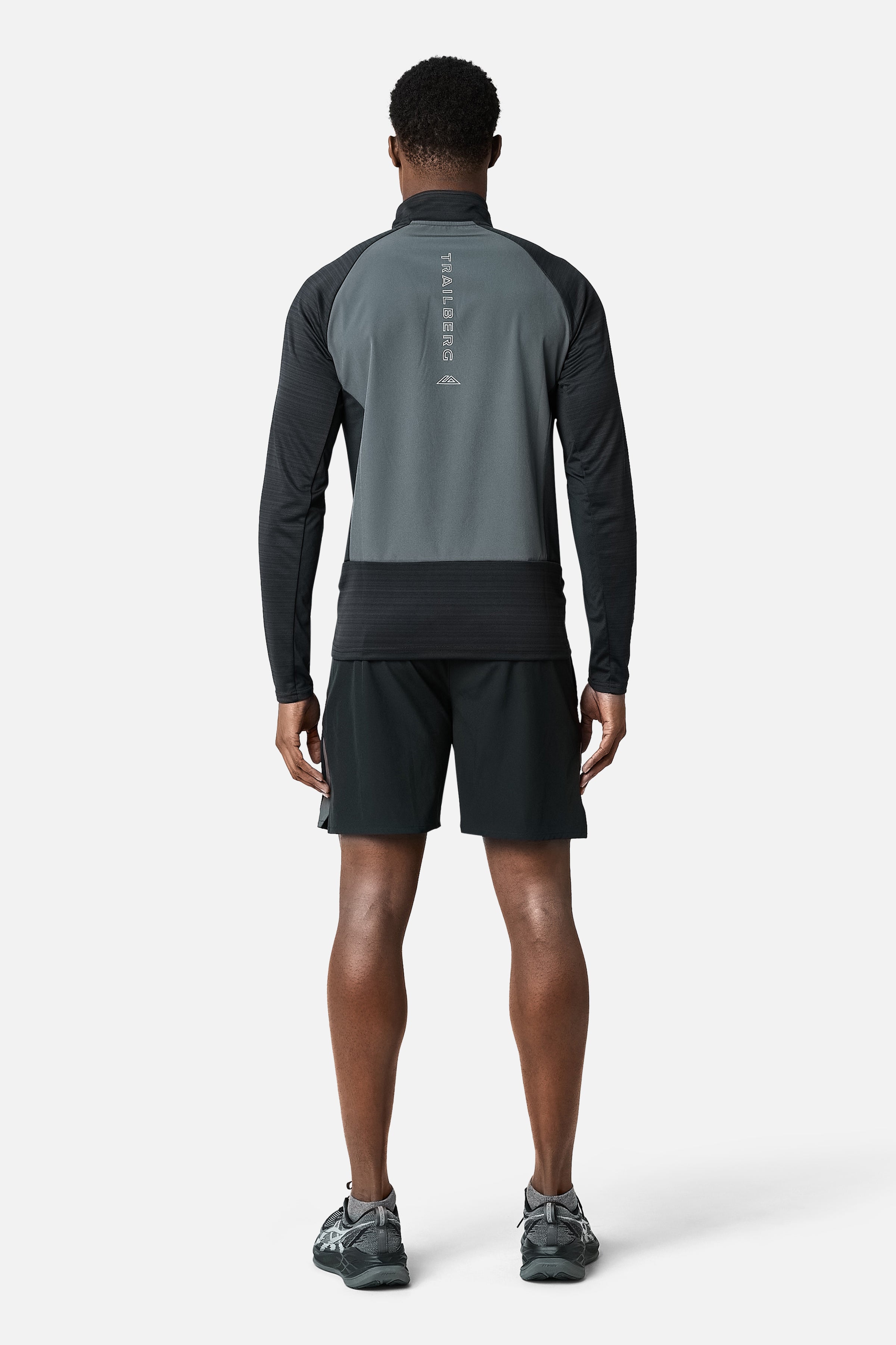 SS26 Cloud 1/4 Zip - Black/Volcano Grey