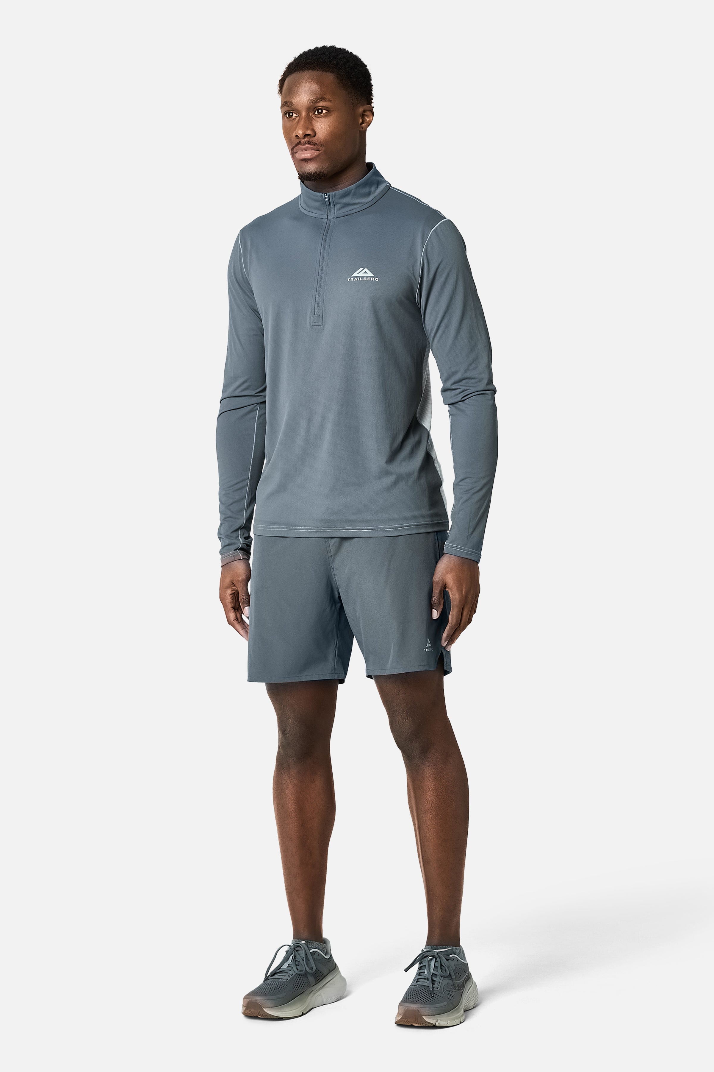 Nucleus 1/4 Zip Essentials 2.0 Twinset - Graphite Grey