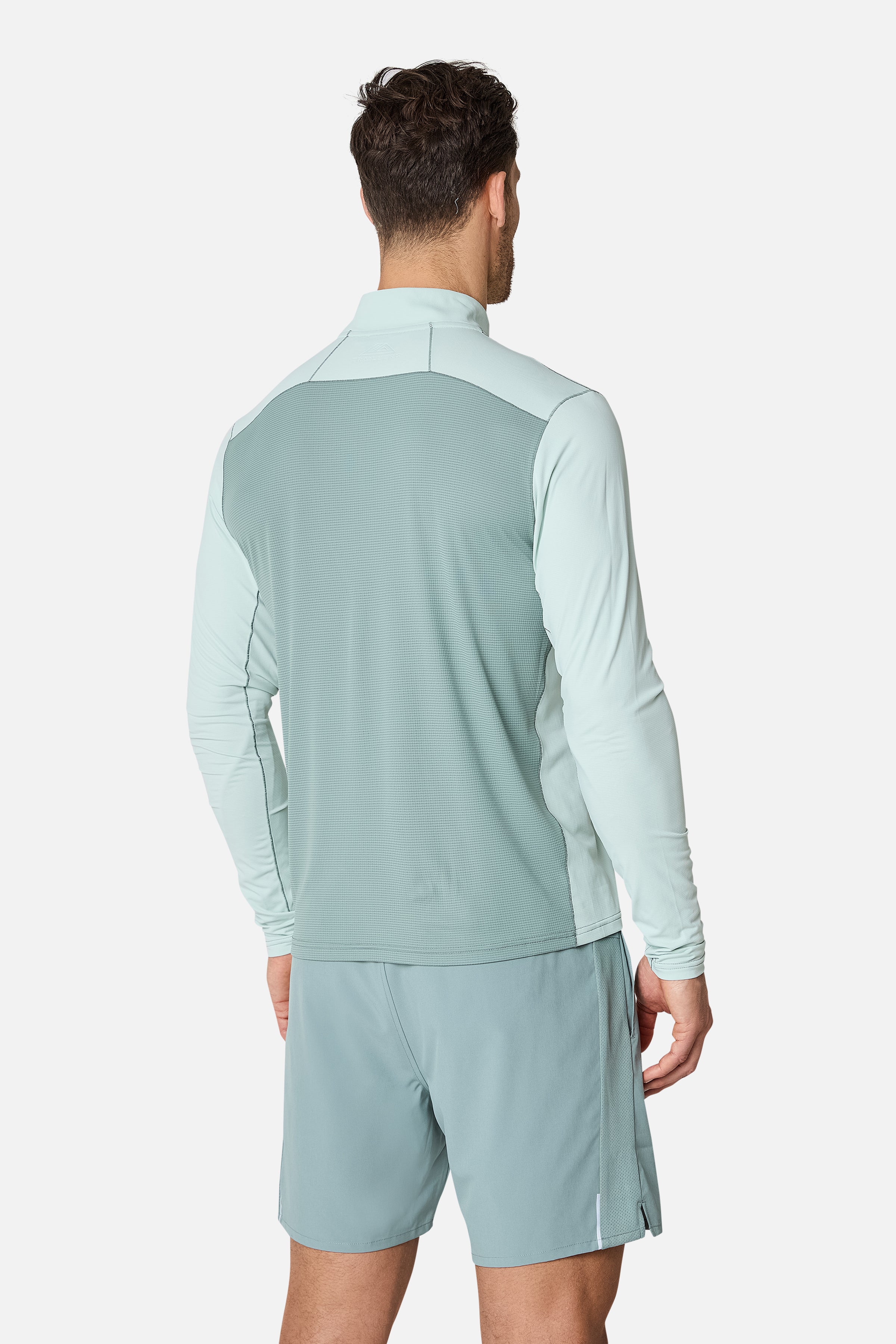 Nucleus 1/4 Zip Essentials 2.0 Twinset - Willow Green