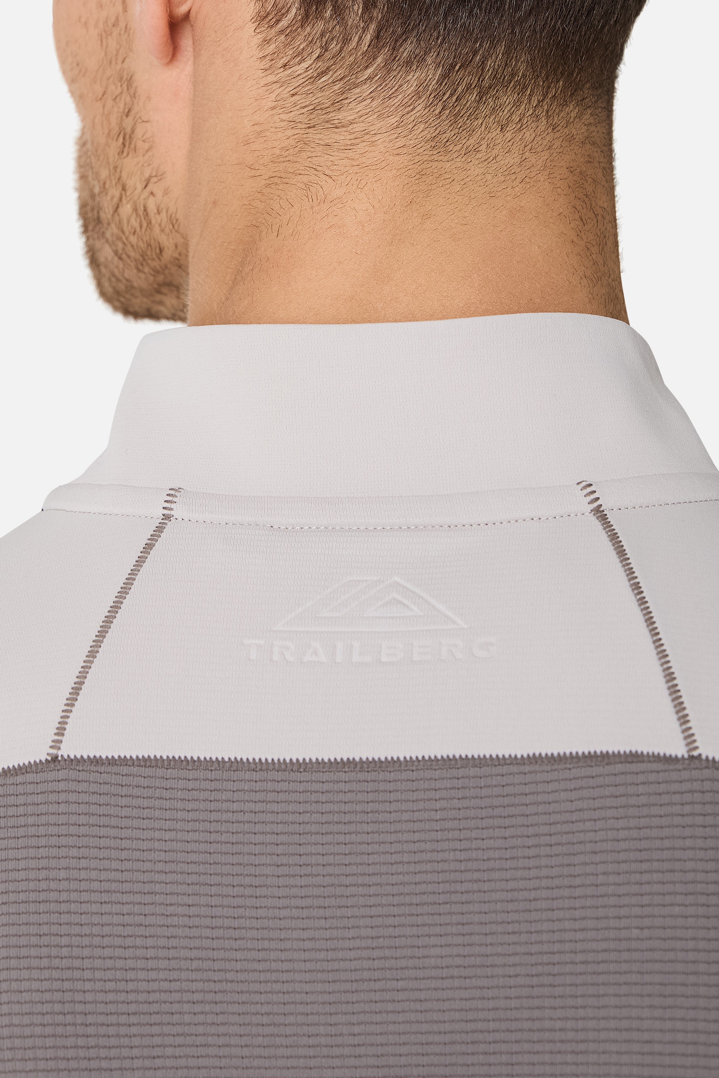 Nucleus 1/4 Zip Essentials 2.0 Twinset - Mocha/Pebblestone