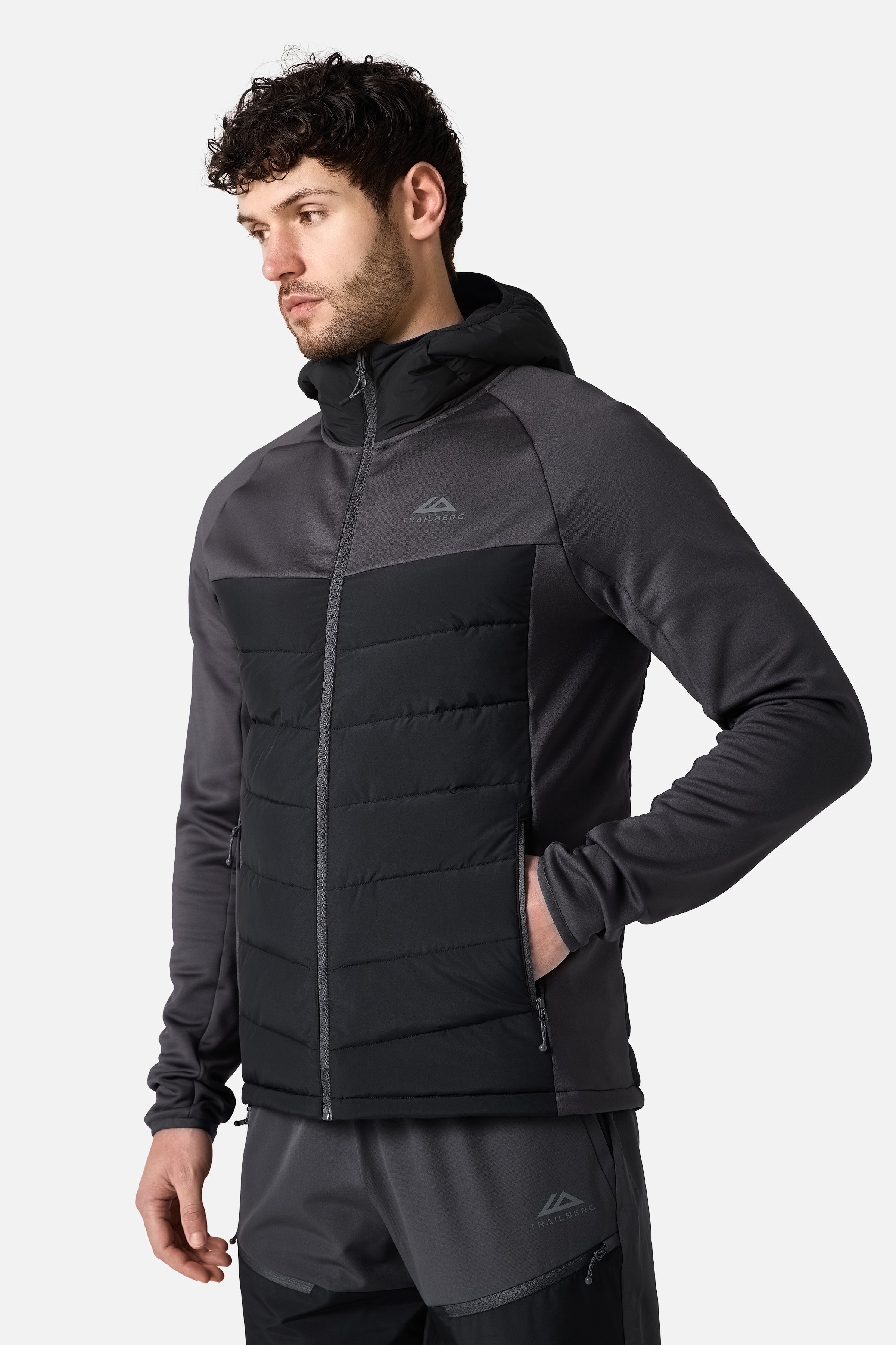 Rhine Winterised Hybrid Hood - Volcano Grey/Black