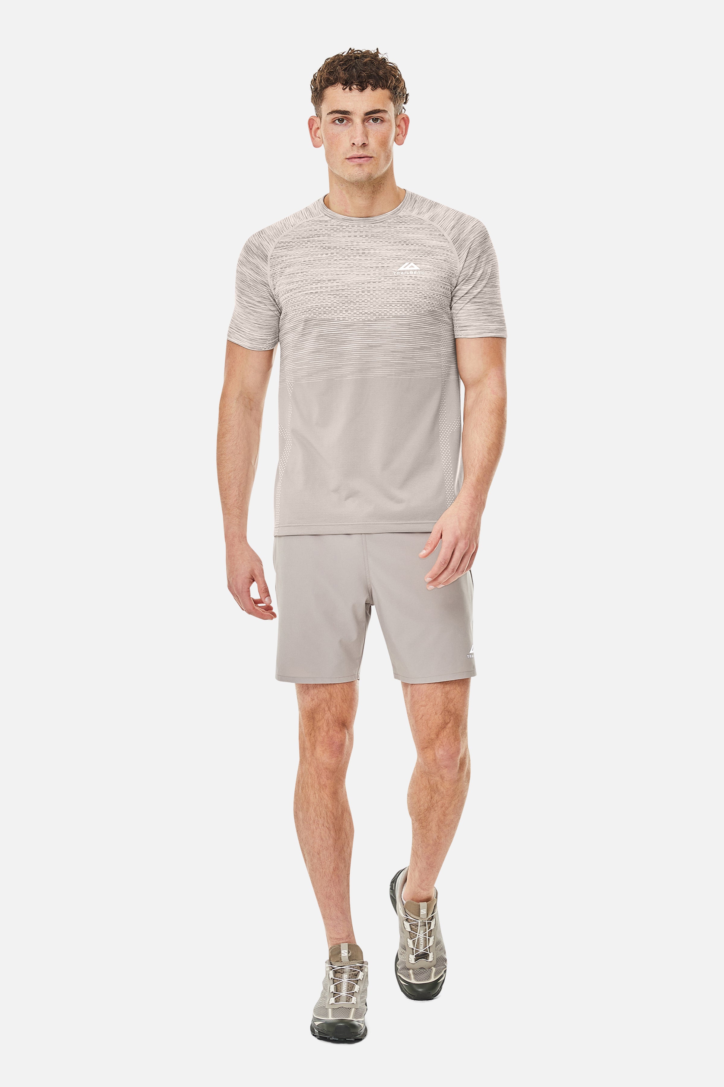 Apex Seamless Tee - Pale Taupe/Fossil Brown/Desert Sand/Earth Stone