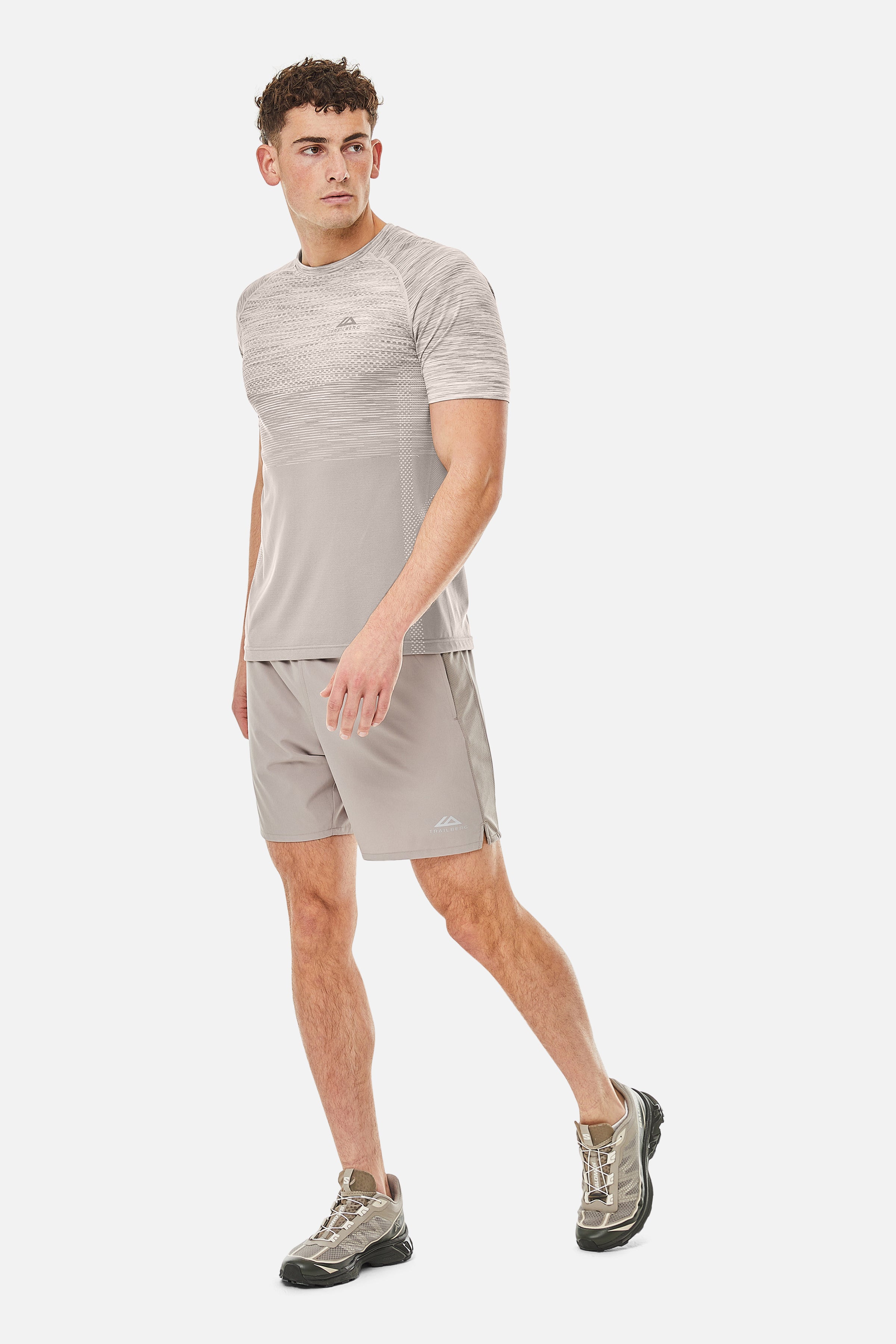 Apex Seamless Tee - Pale Taupe/Fossil Brown/Desert Sand/Earth Stone
