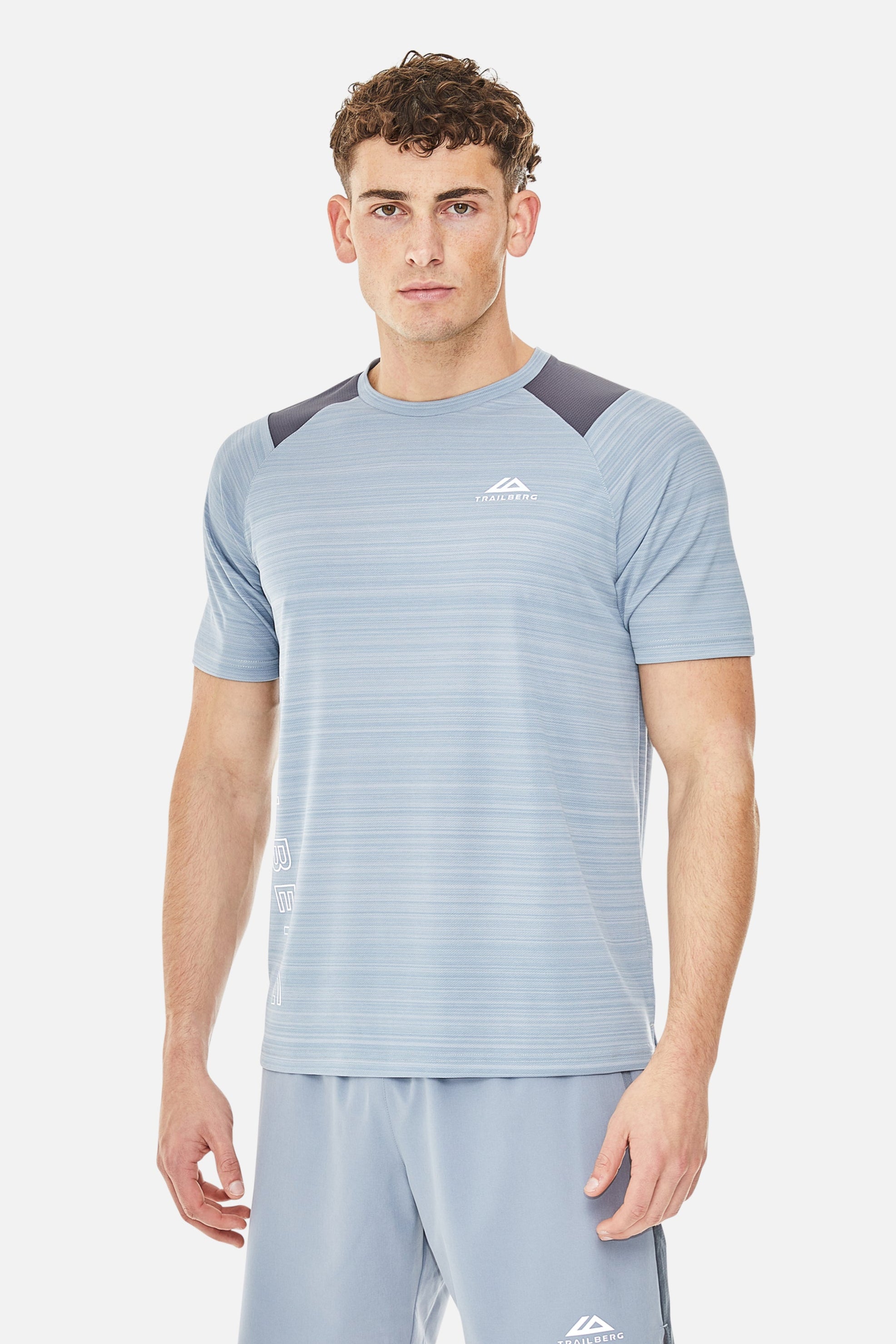 Triathlon SS25 Tee - Cloud Haze/Storm Grey