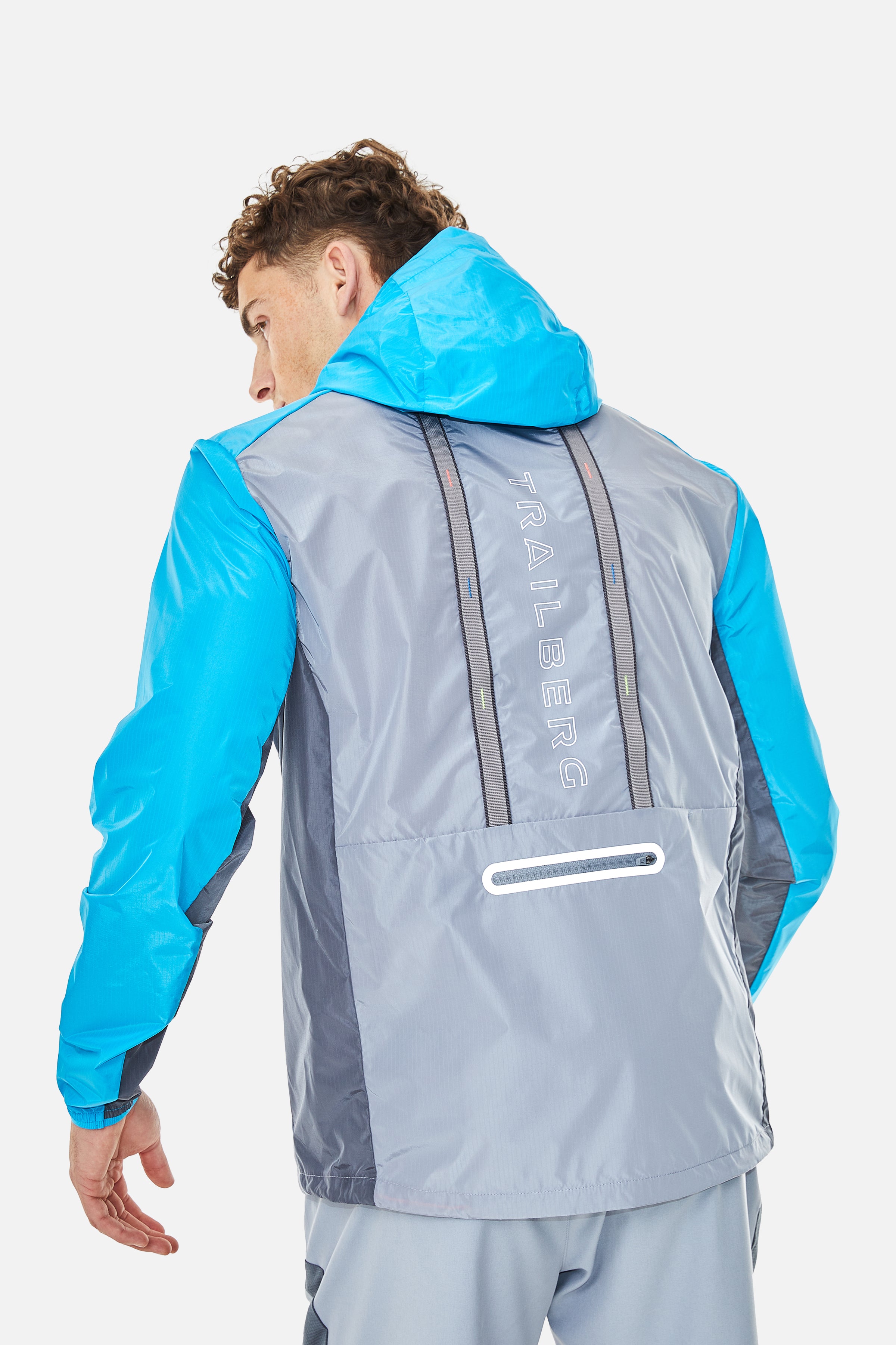Triathlon SS25 Windbreaker - Cloud Haze/Storm Grey/Aqua Wave