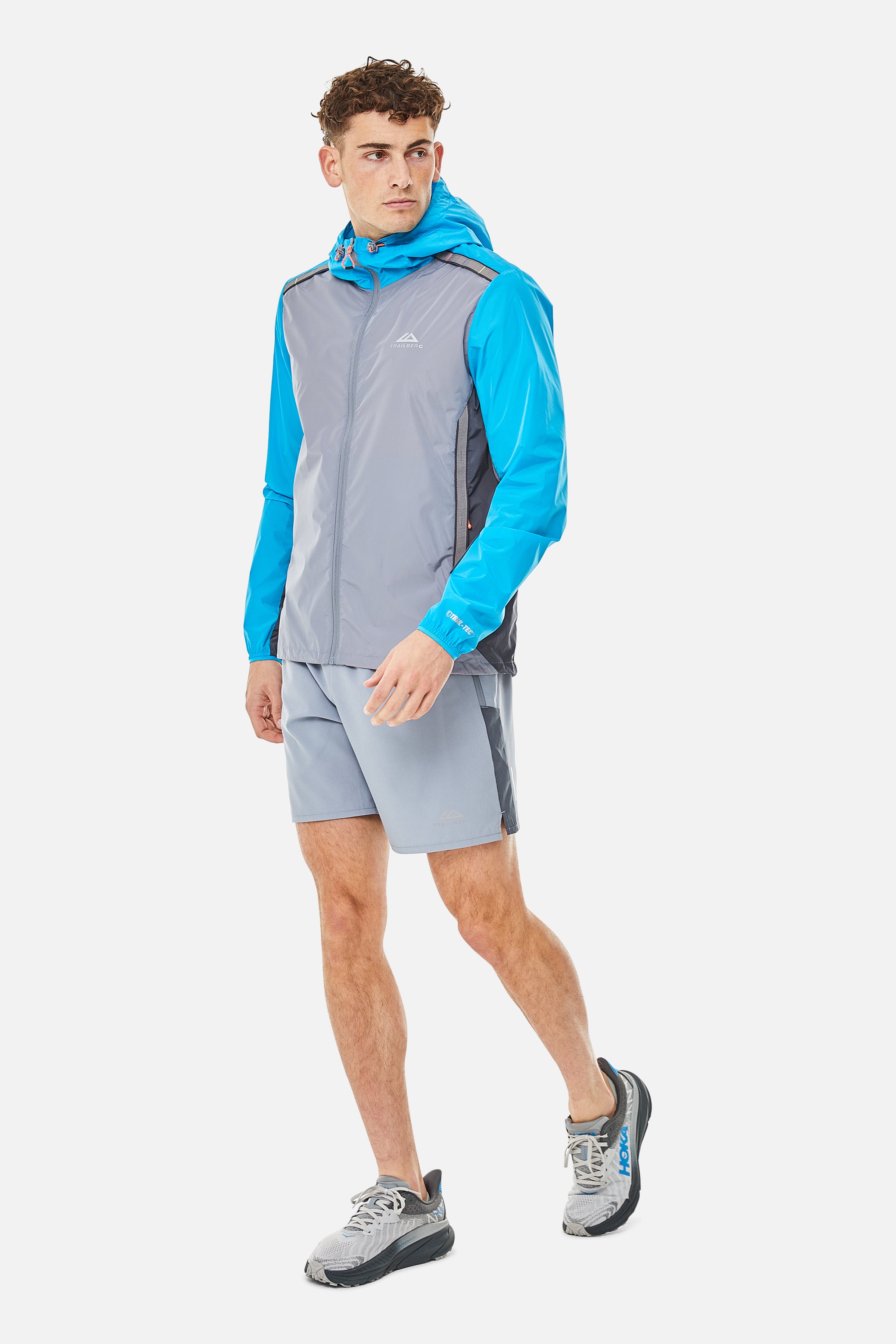 Triathlon SS25 Windbreaker - Cloud Haze/Storm Grey/Aqua Wave