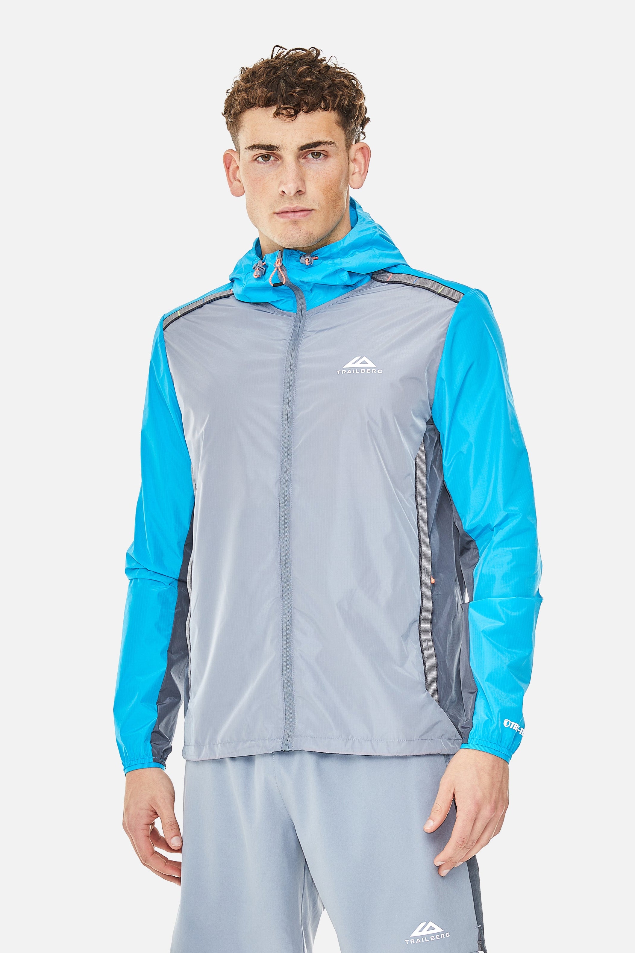 Triathlon SS25 Windbreaker - Cloud Haze/Storm Grey/Aqua Wave