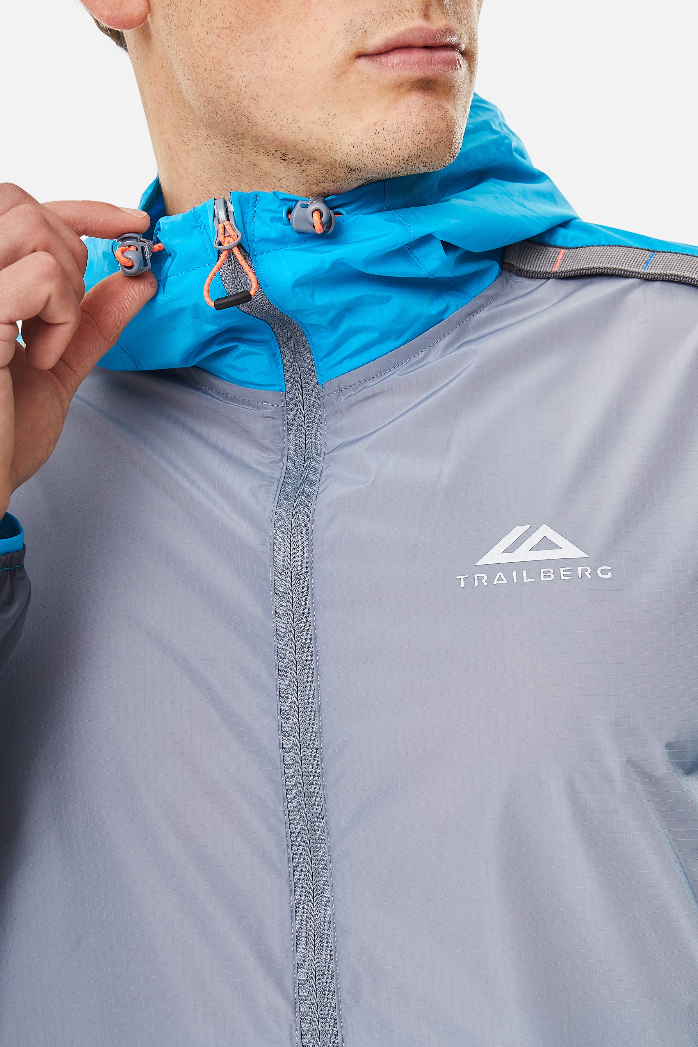 Triathlon SS25 Windbreaker - Cloud Haze/Storm Grey/Aqua Wave