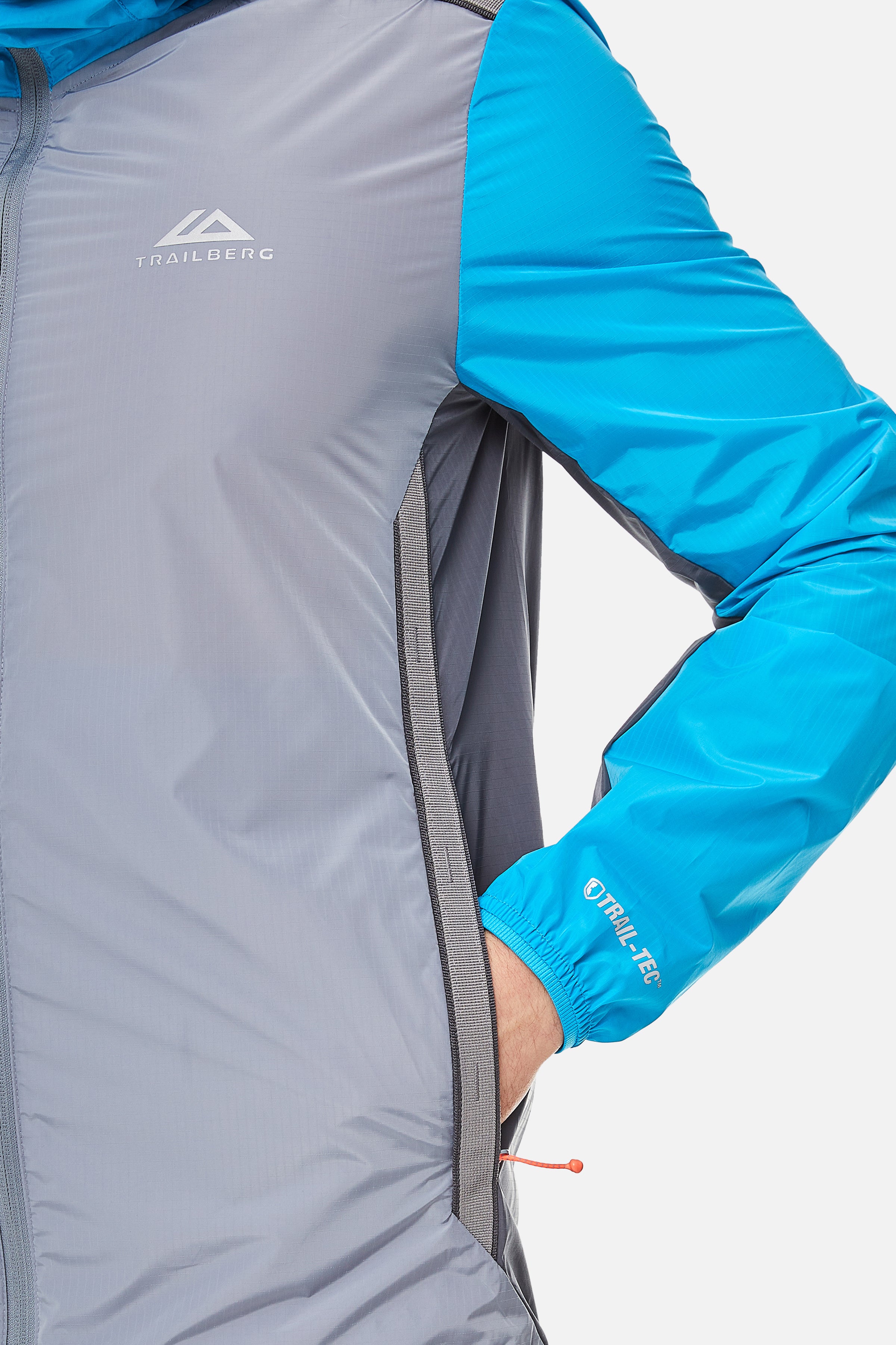 Triathlon SS25 Windbreaker - Cloud Haze/Storm Grey/Aqua Wave