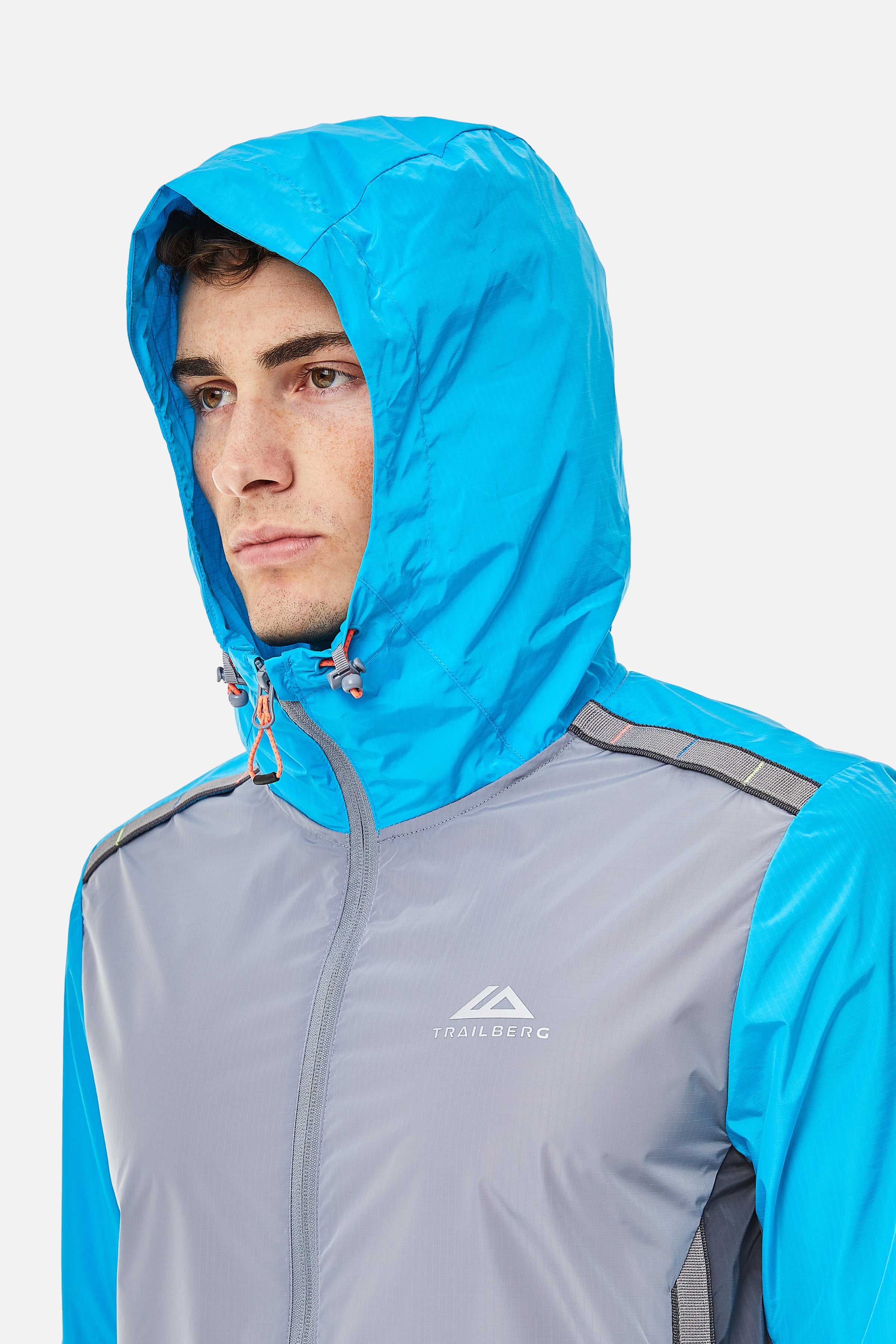 Triathlon SS25 Windbreaker - Cloud Haze/Storm Grey/Aqua Wave