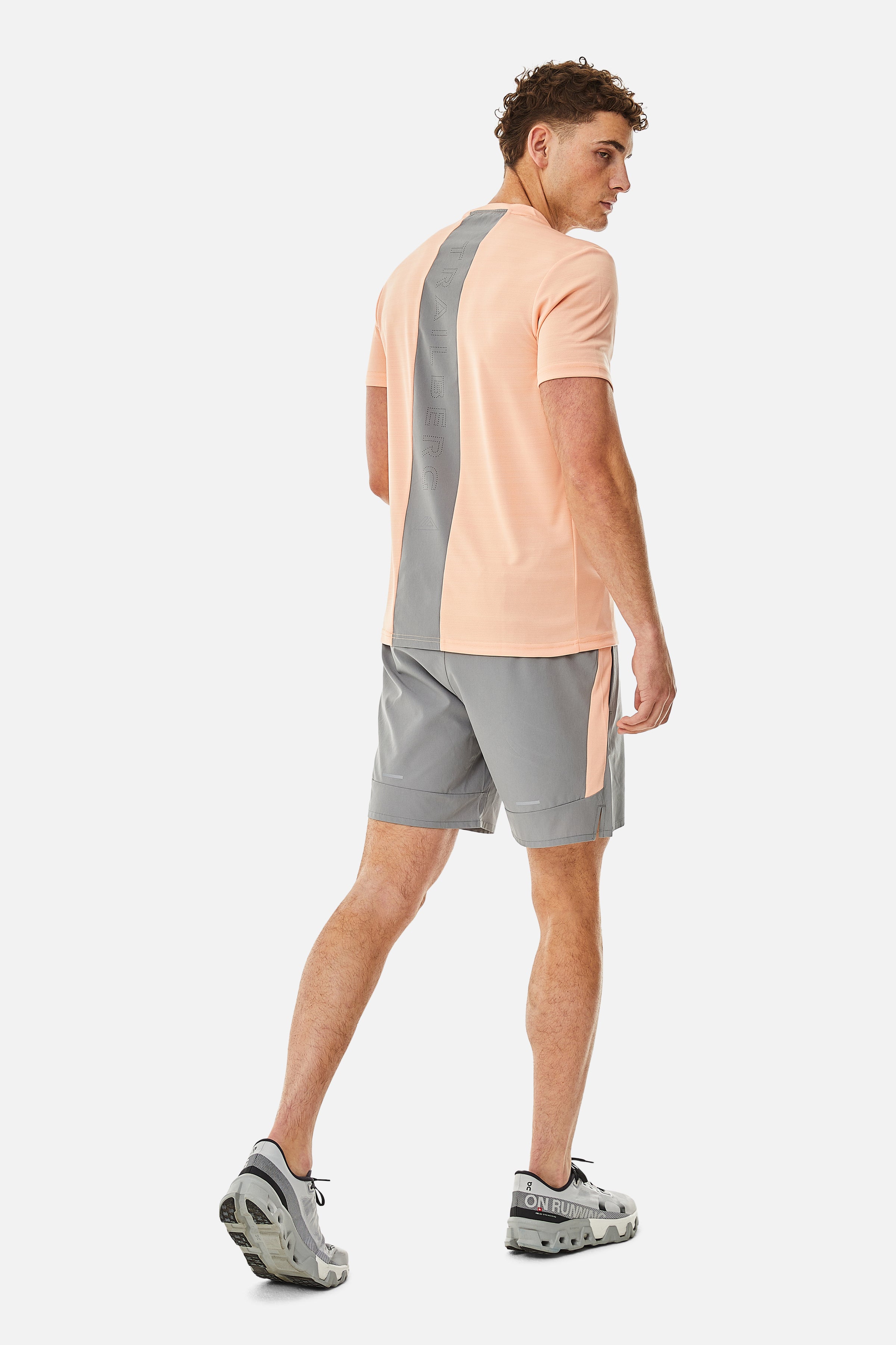 Cloud SS25 Tee - Peach Nectar/Moon Grey