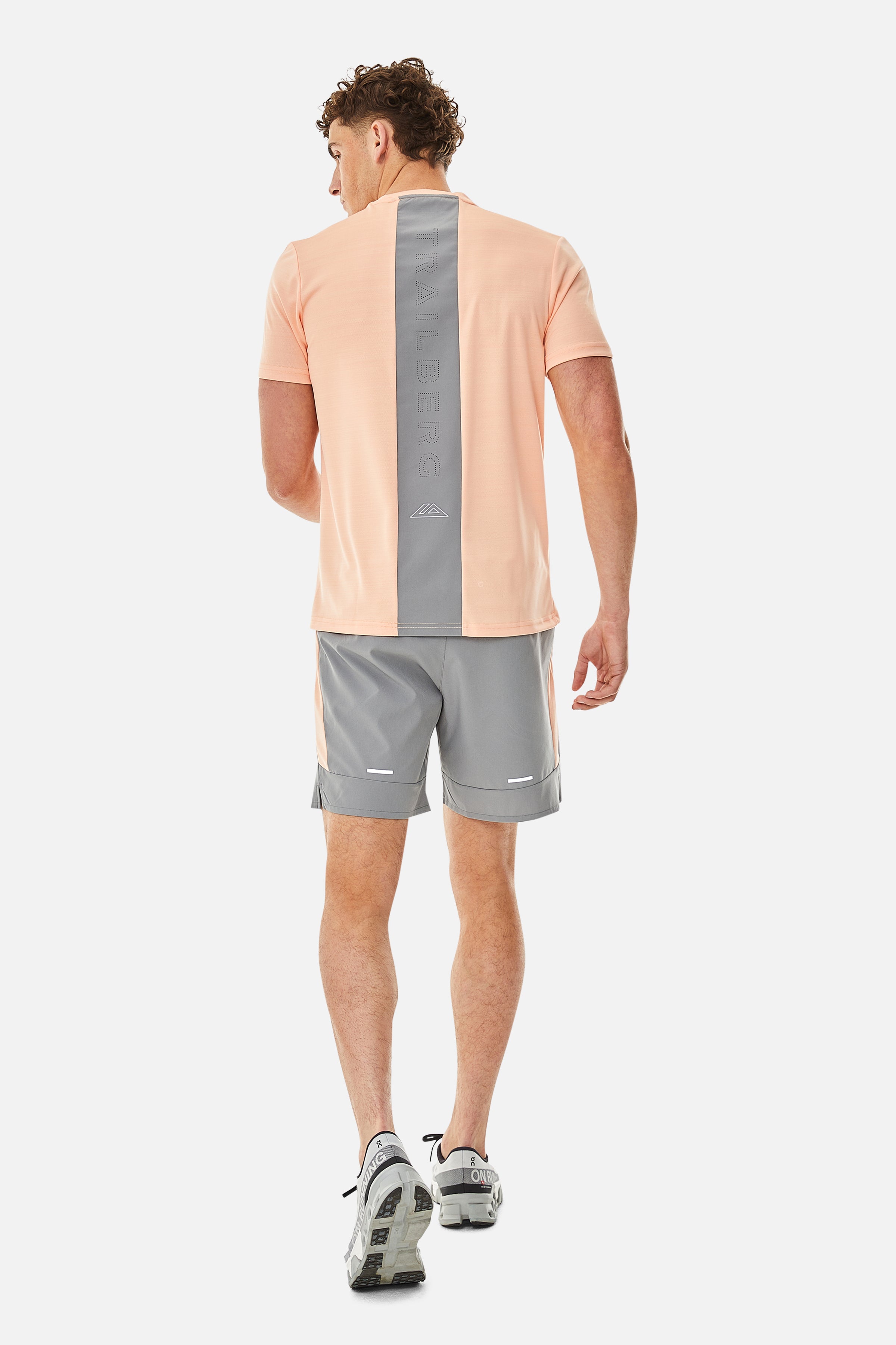 Cloud SS25 Tee - Peach Nectar/Moon Grey
