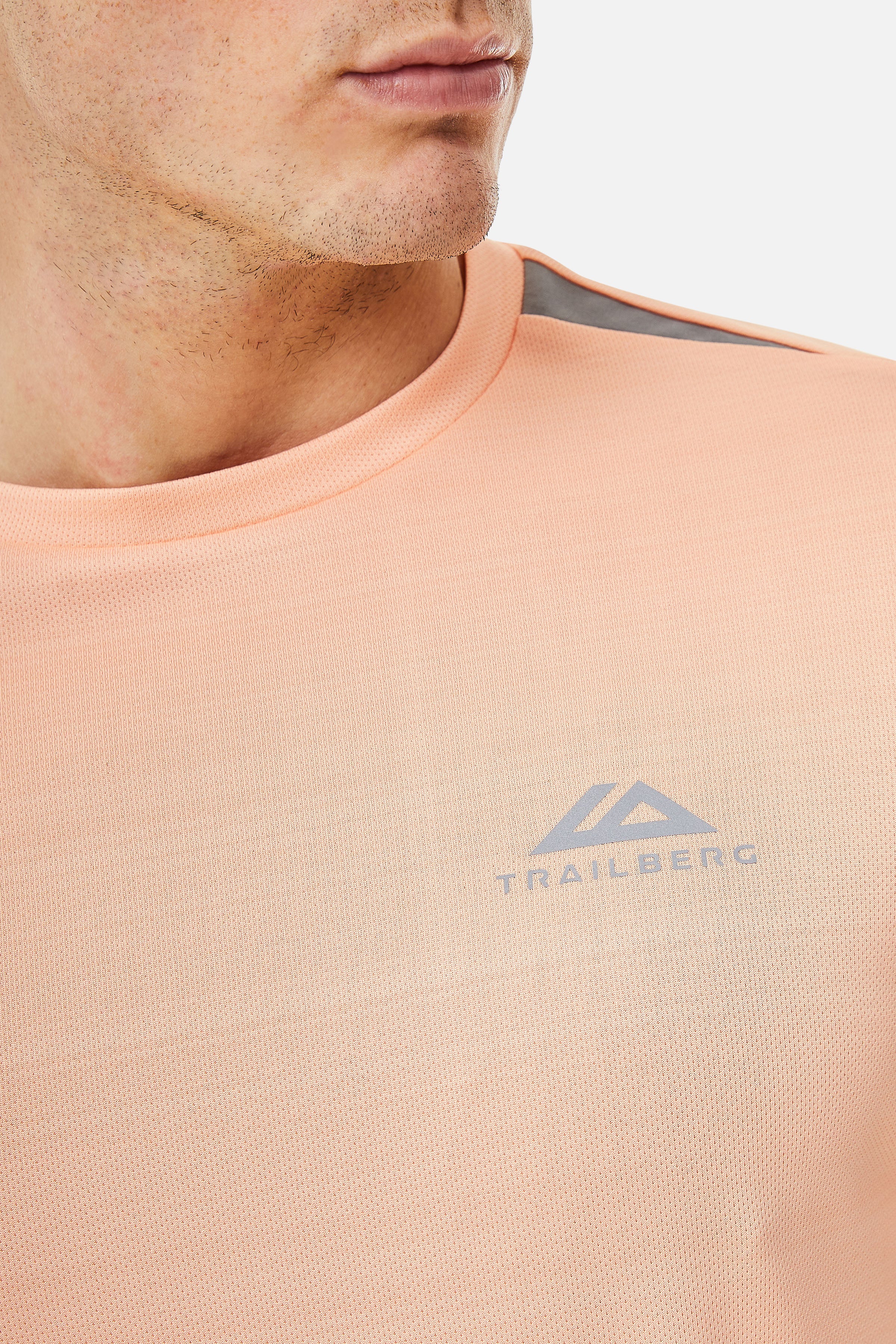 Cloud SS25 Tee - Peach Nectar/Moon Grey