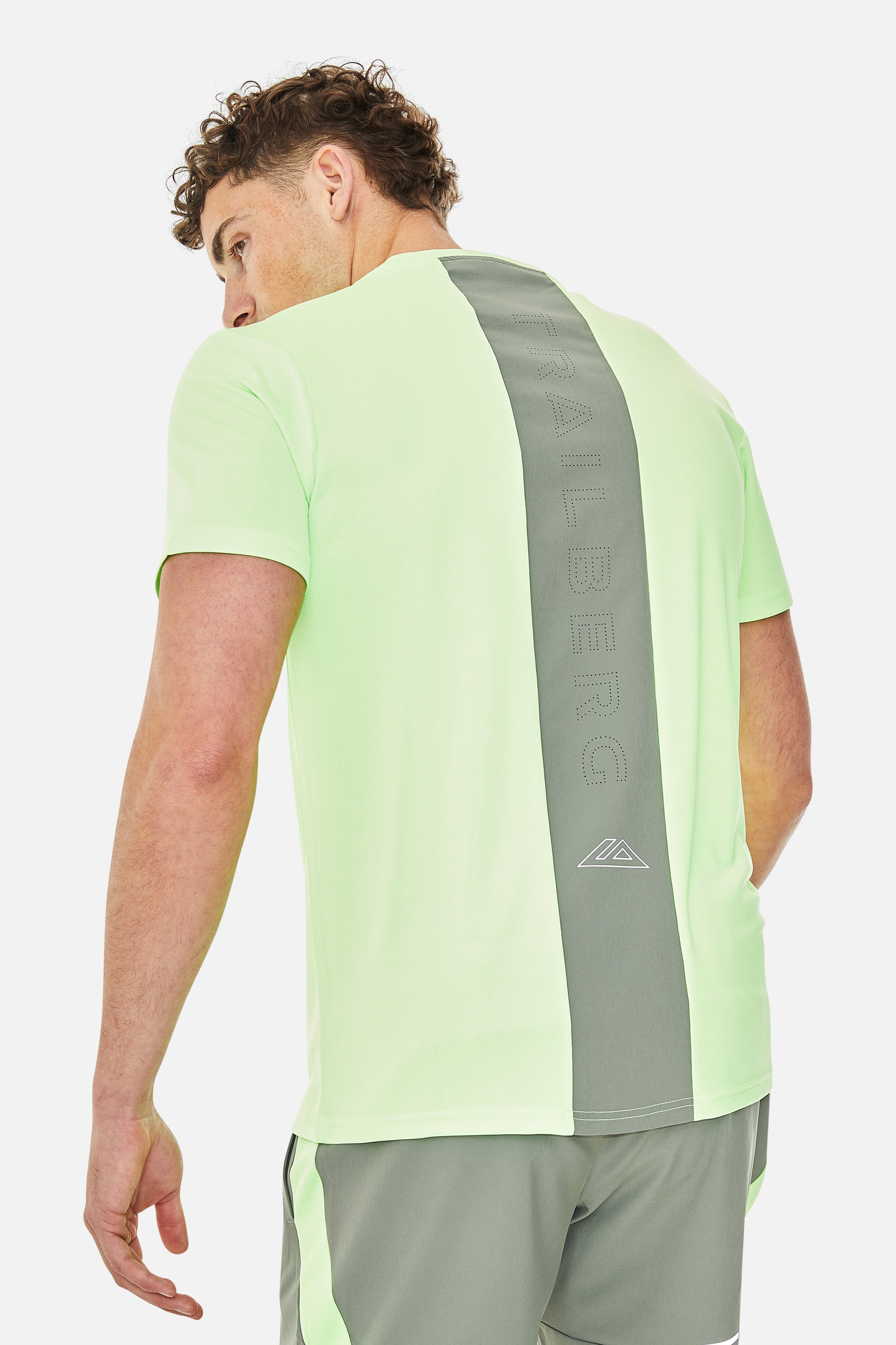 Cloud SS25 Tee - Pine Dust/Neon Lime