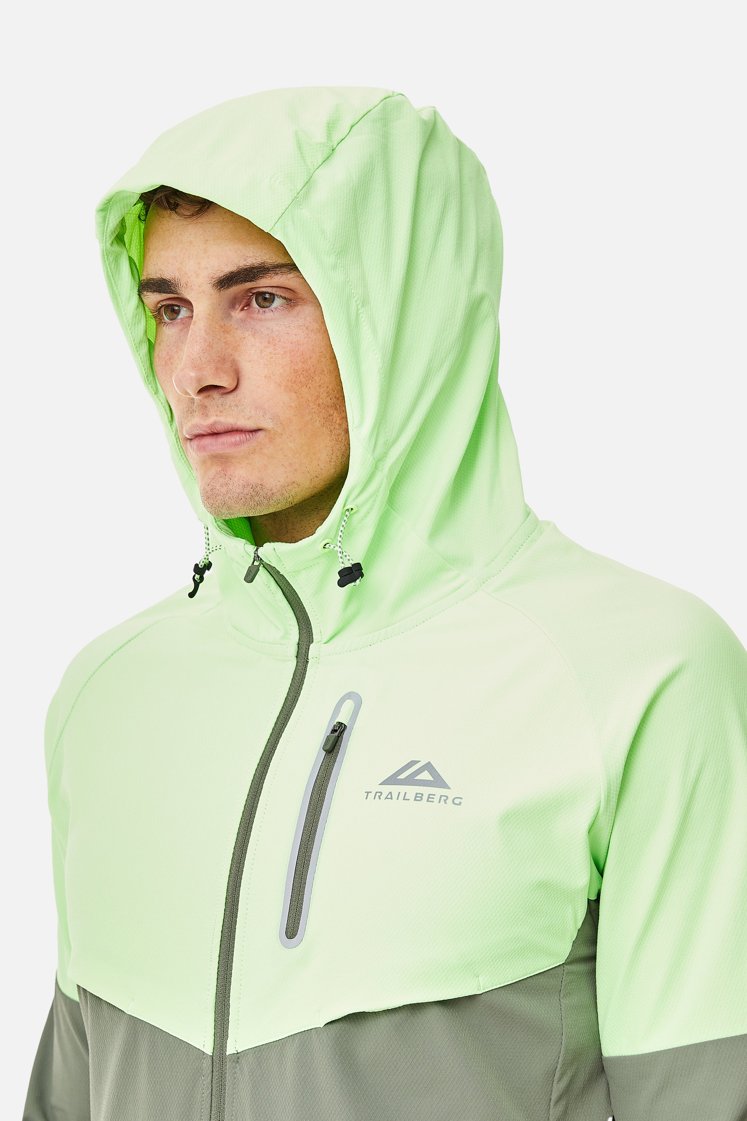 Cloud SS25 Hood - Pine Dust/Neon Lime