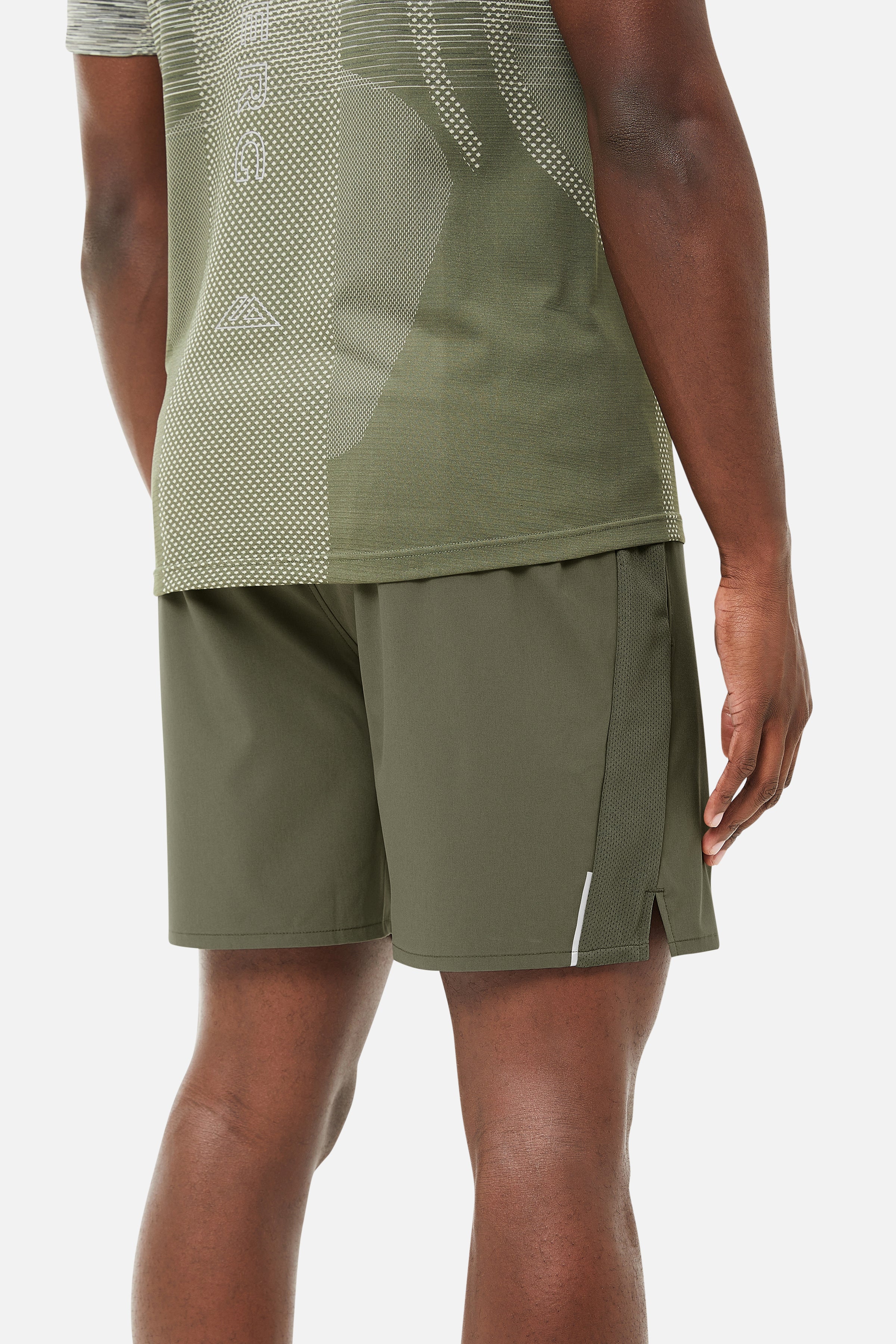 Summit Seamless Essentials 2.0 Twinset - Khaki/Dark Fern