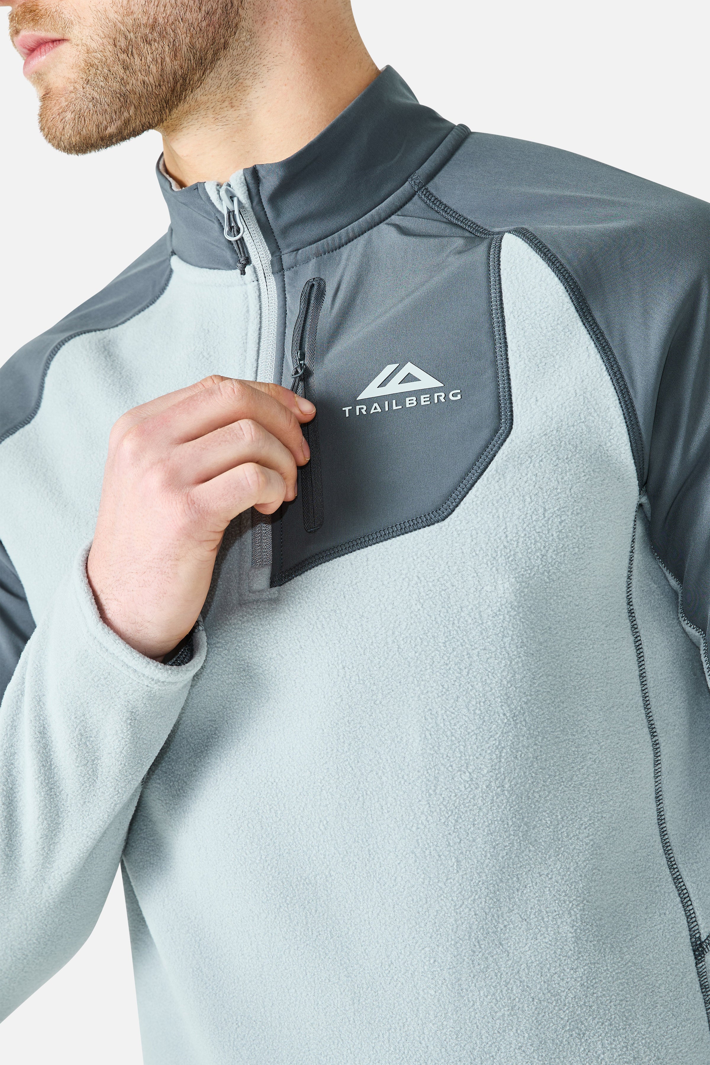 Sierra Microfleece 1/4 Zip - Lunar Grey/Graphite Grey
