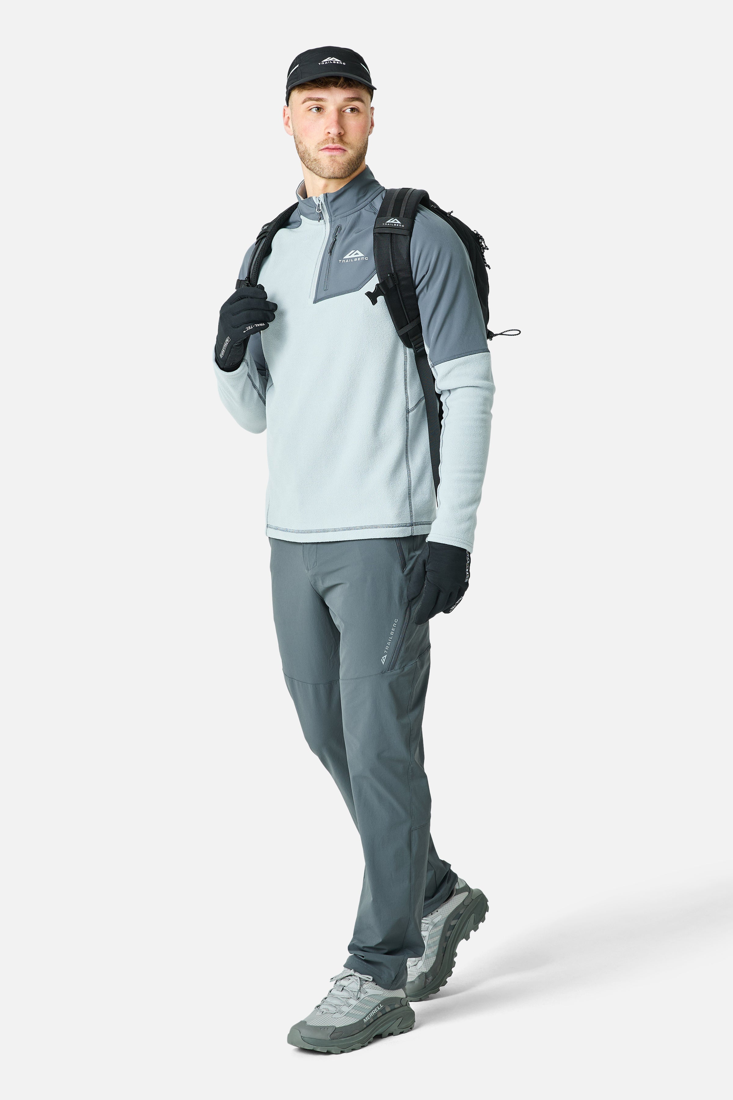 Sierra Microfleece 1/4 Zip - Lunar Grey/Graphite Grey