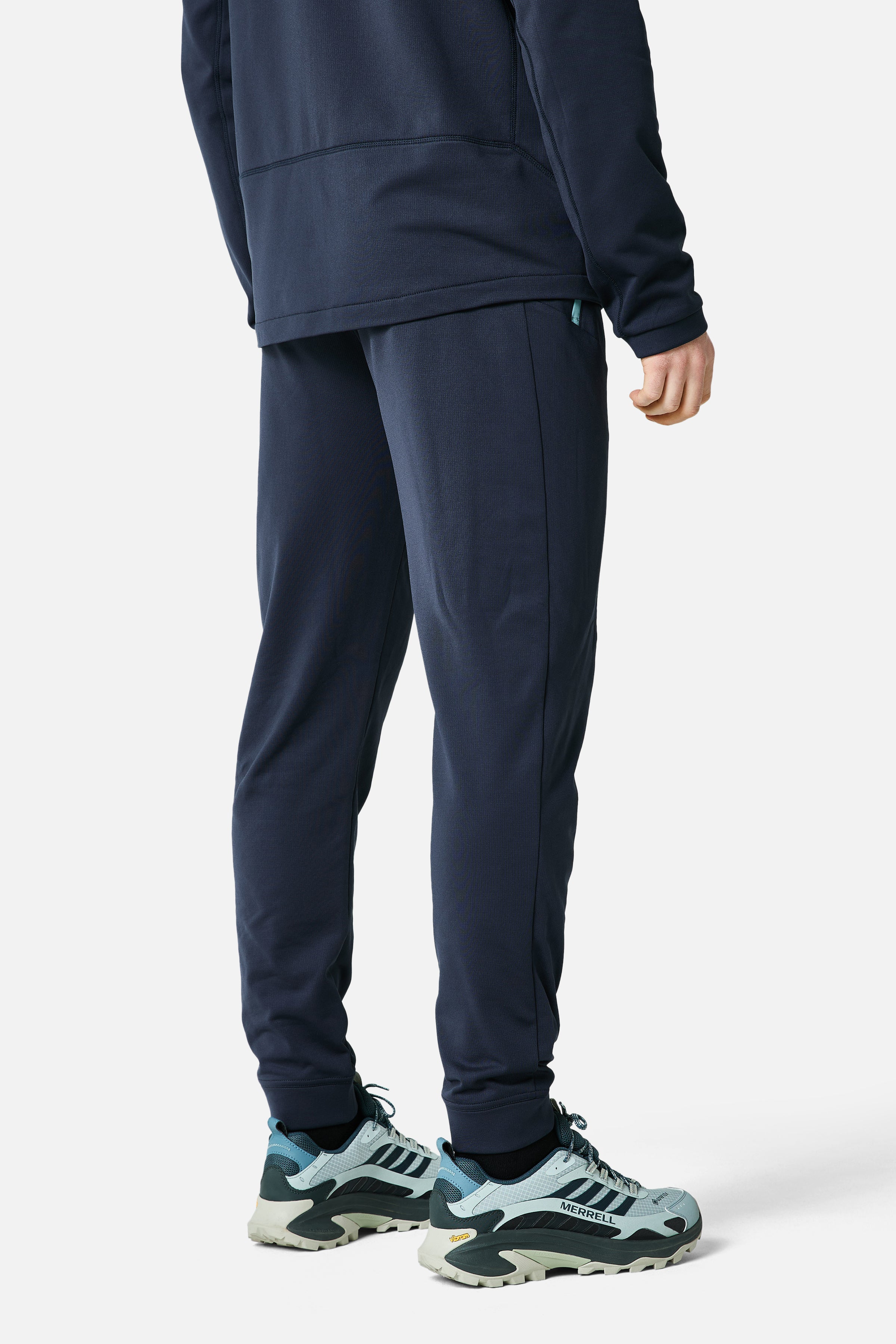 Vale Gridded Fleece Pant - Storm Blue/Polar Breeze