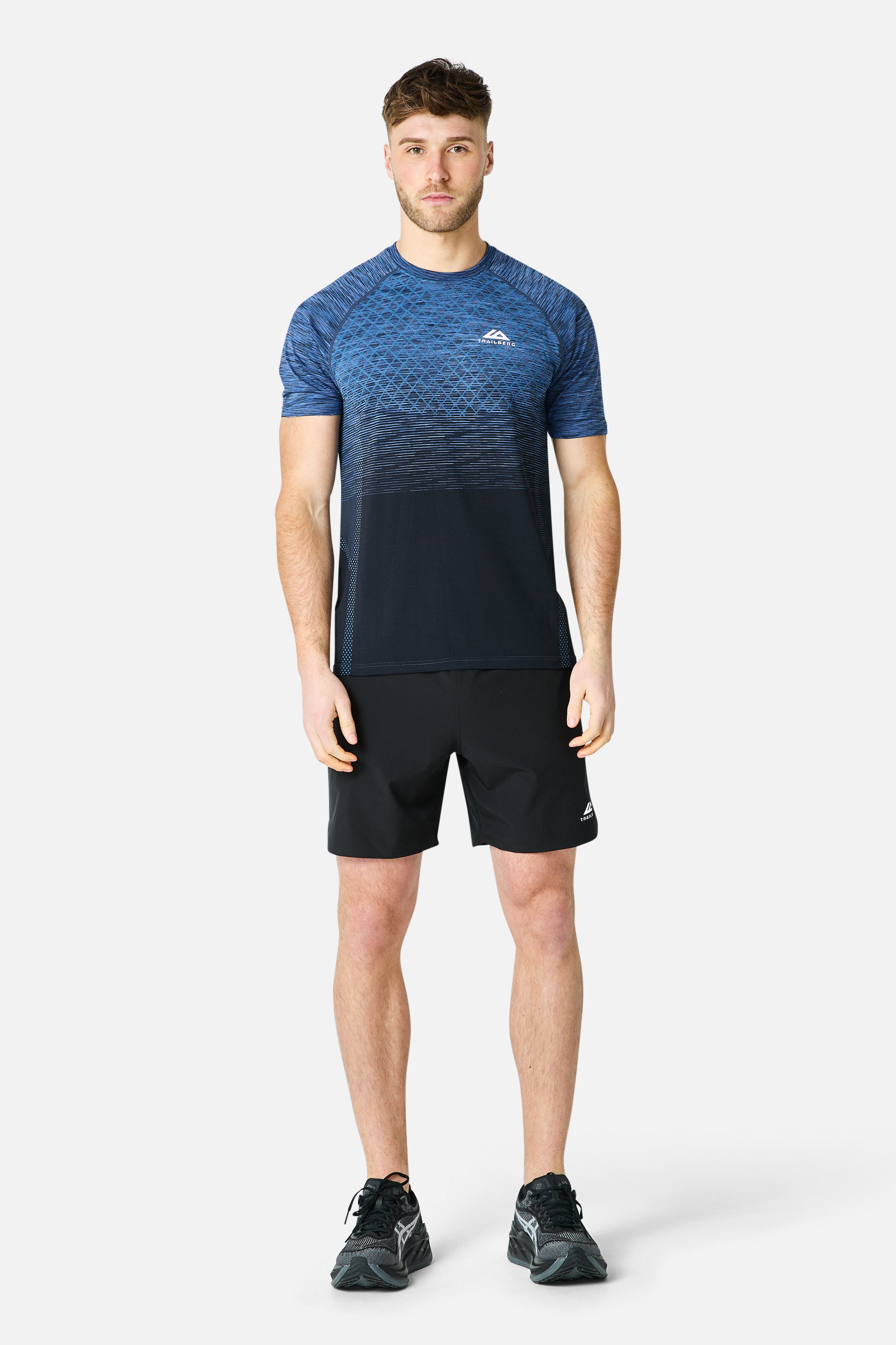 Stride Seamless Tee - Deep Ocean/Aqua Eclipse/Chroma Blue/Voltage Blue