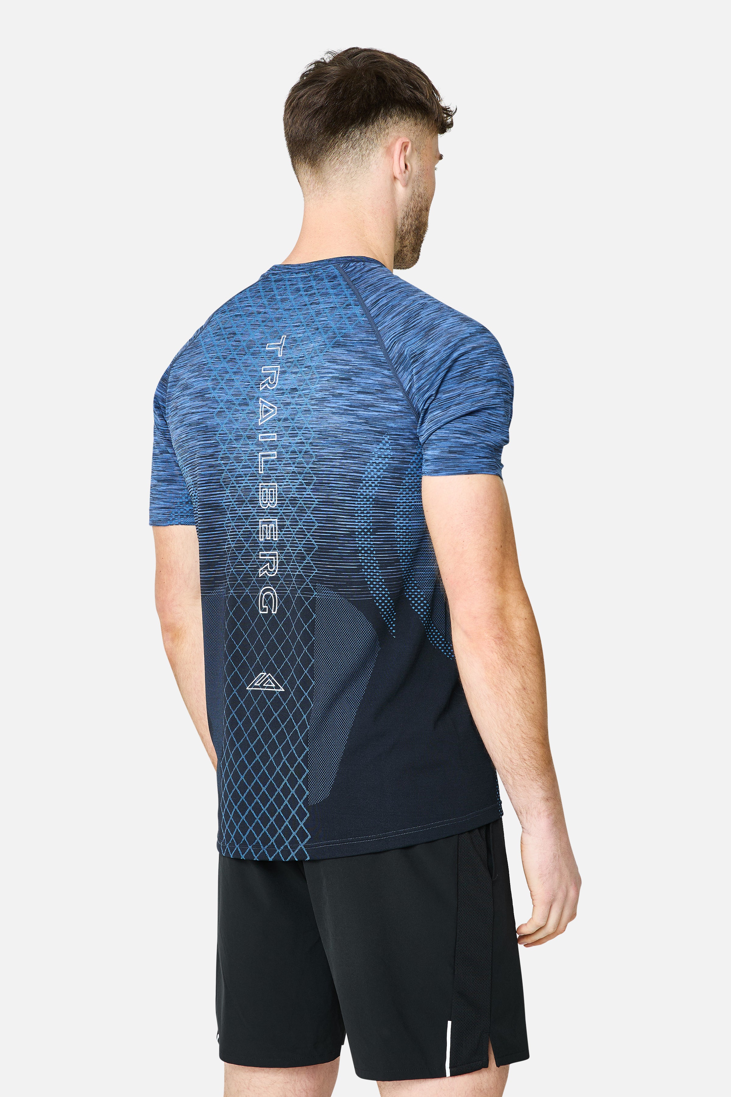 Stride Seamless Tee - Deep Ocean/Aqua Eclipse/Chroma Blue/Voltage Blue