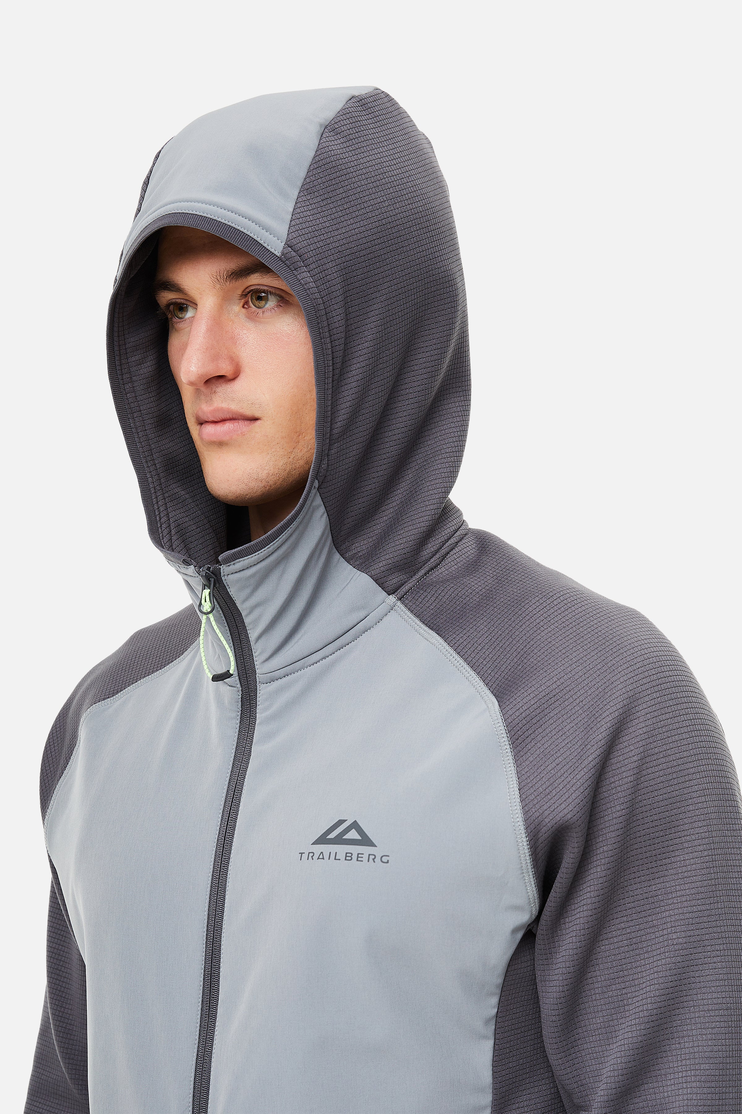 Glacier Fleece Hood - Charcoal/Grey