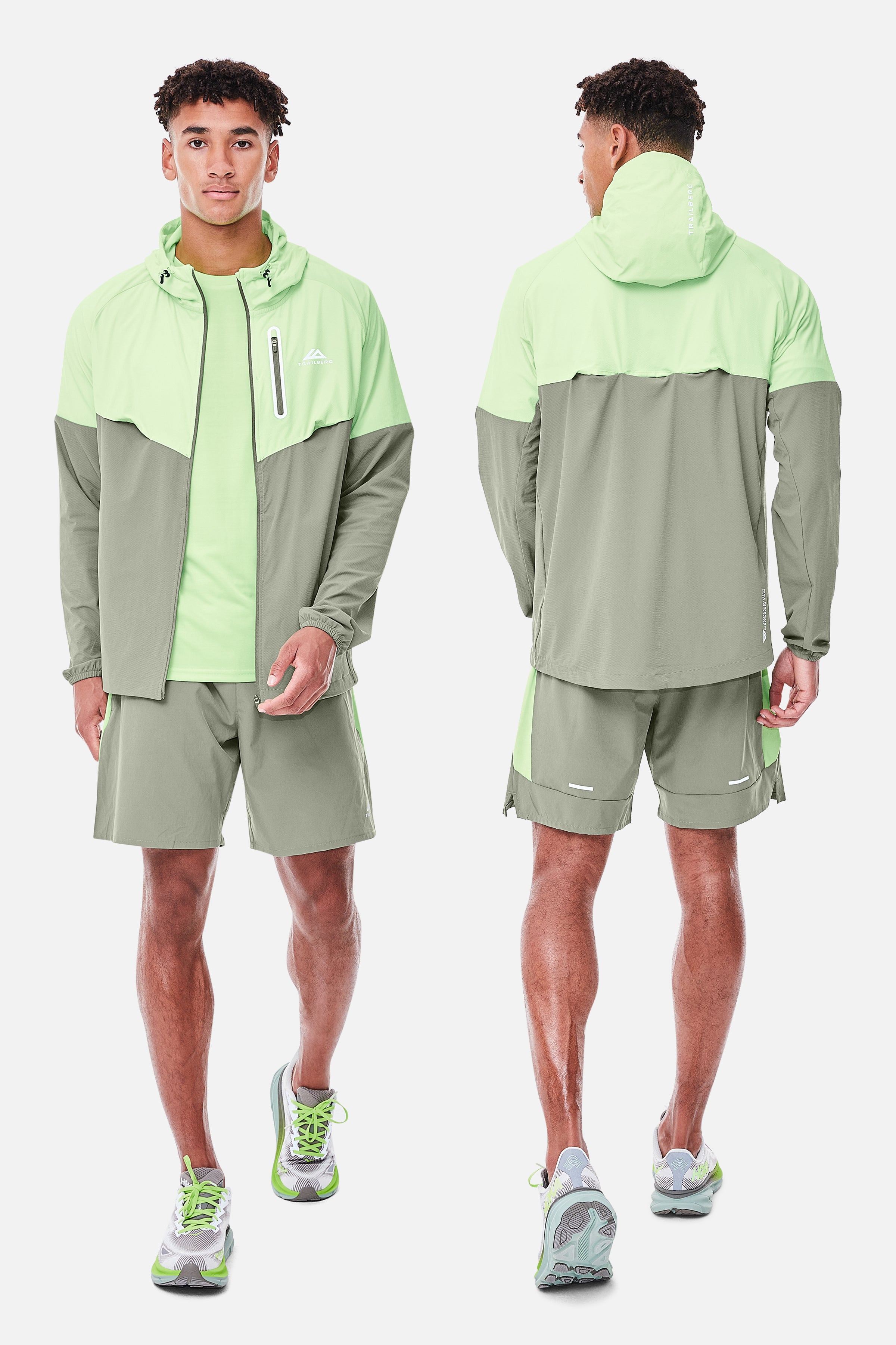 SS25 Cloud Vertex Triset - Pine Dust/Neon Lime