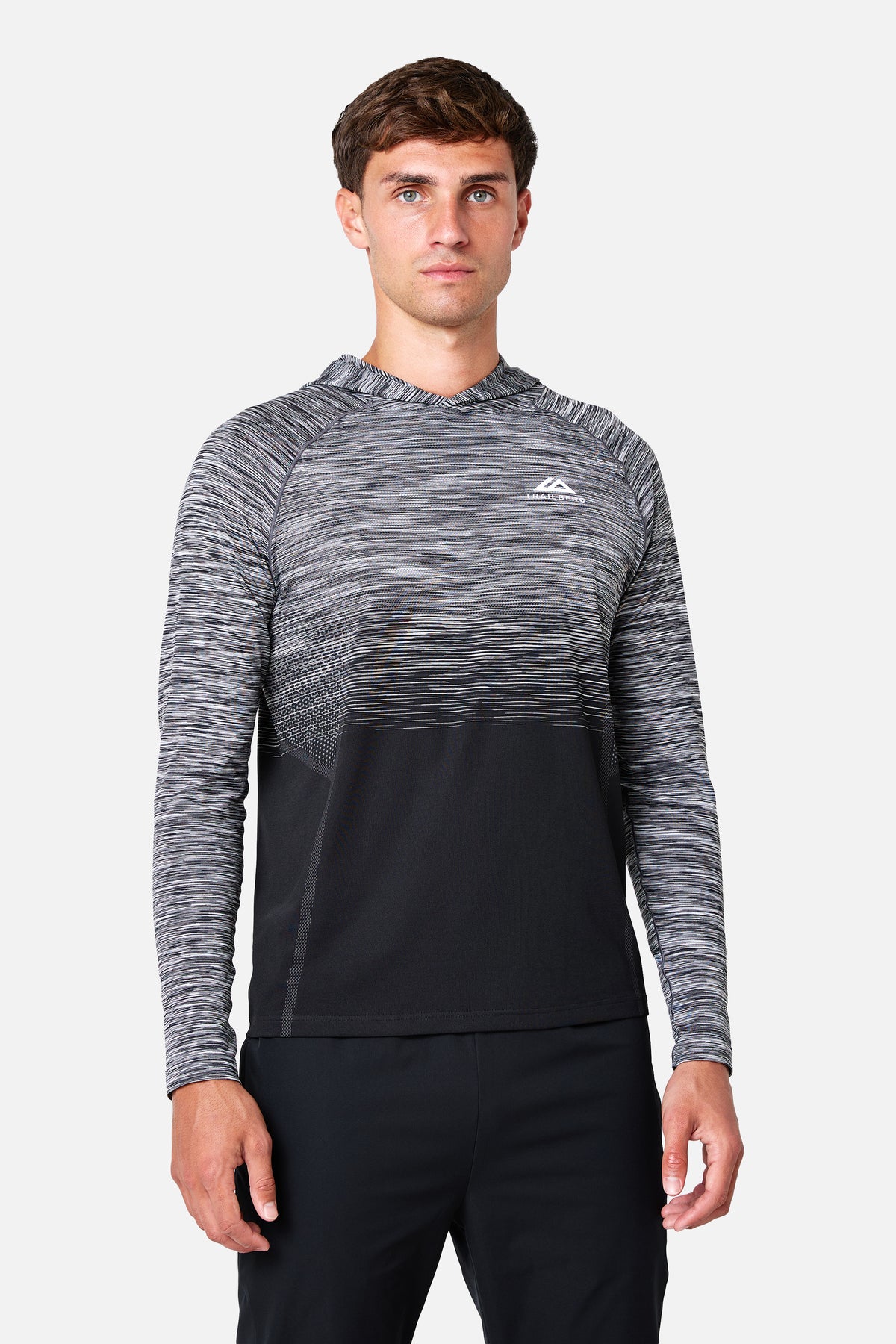 Arc Seamless Velocity Hood Tracksuit - Black/Moon Grey