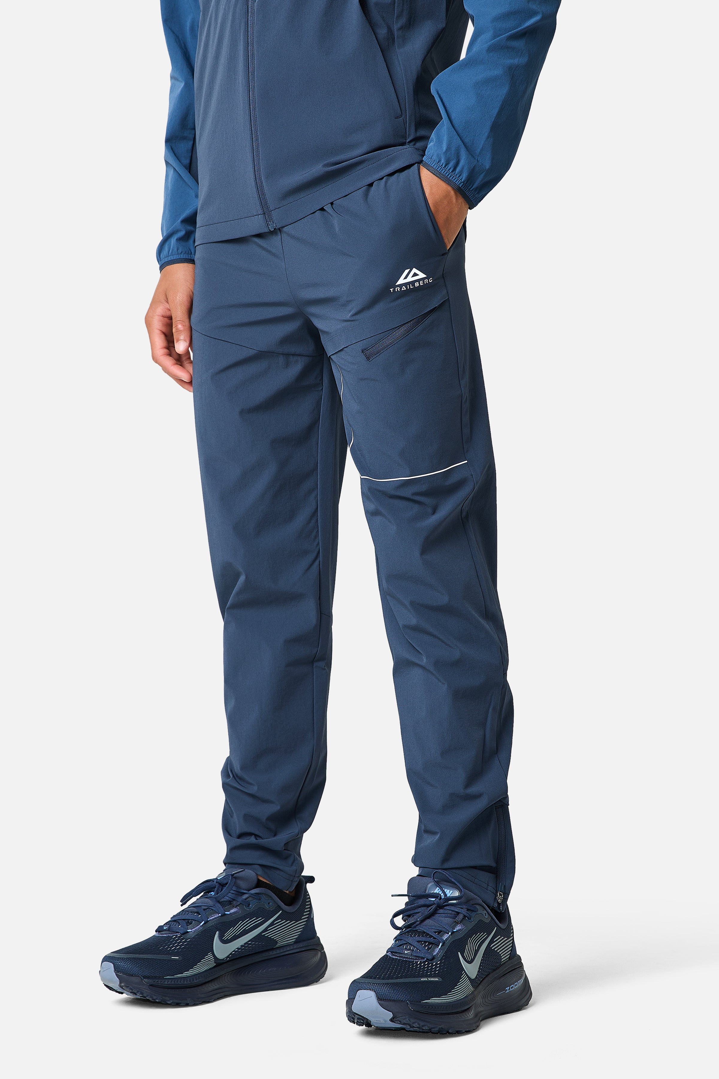 Boys Zion 2.0 Tracksuit - Storm Blue/Midnight Blue
