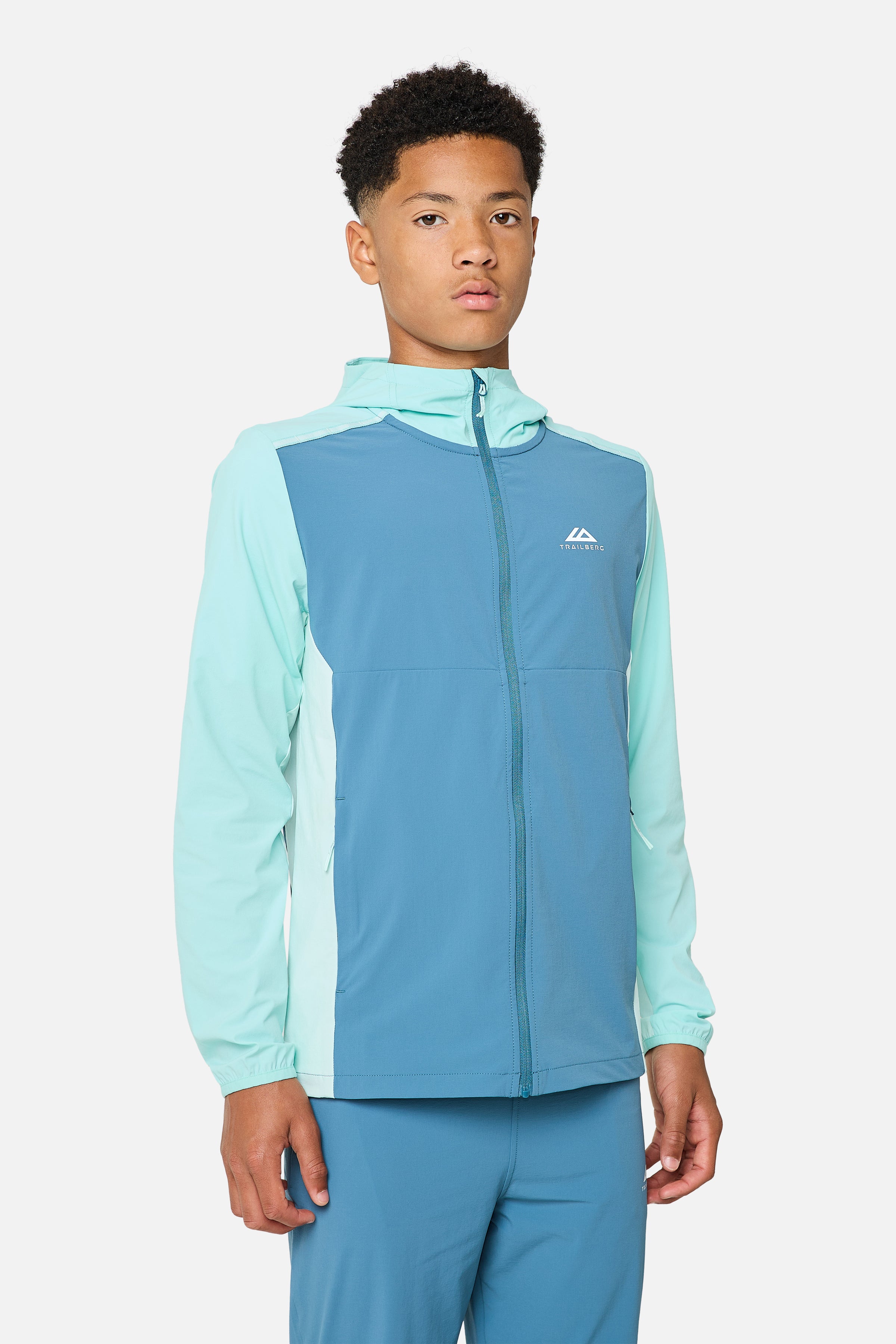 Boys Triathlon 4.0 Hood - Spruced Blue/Aqua Gleam/Open Air
