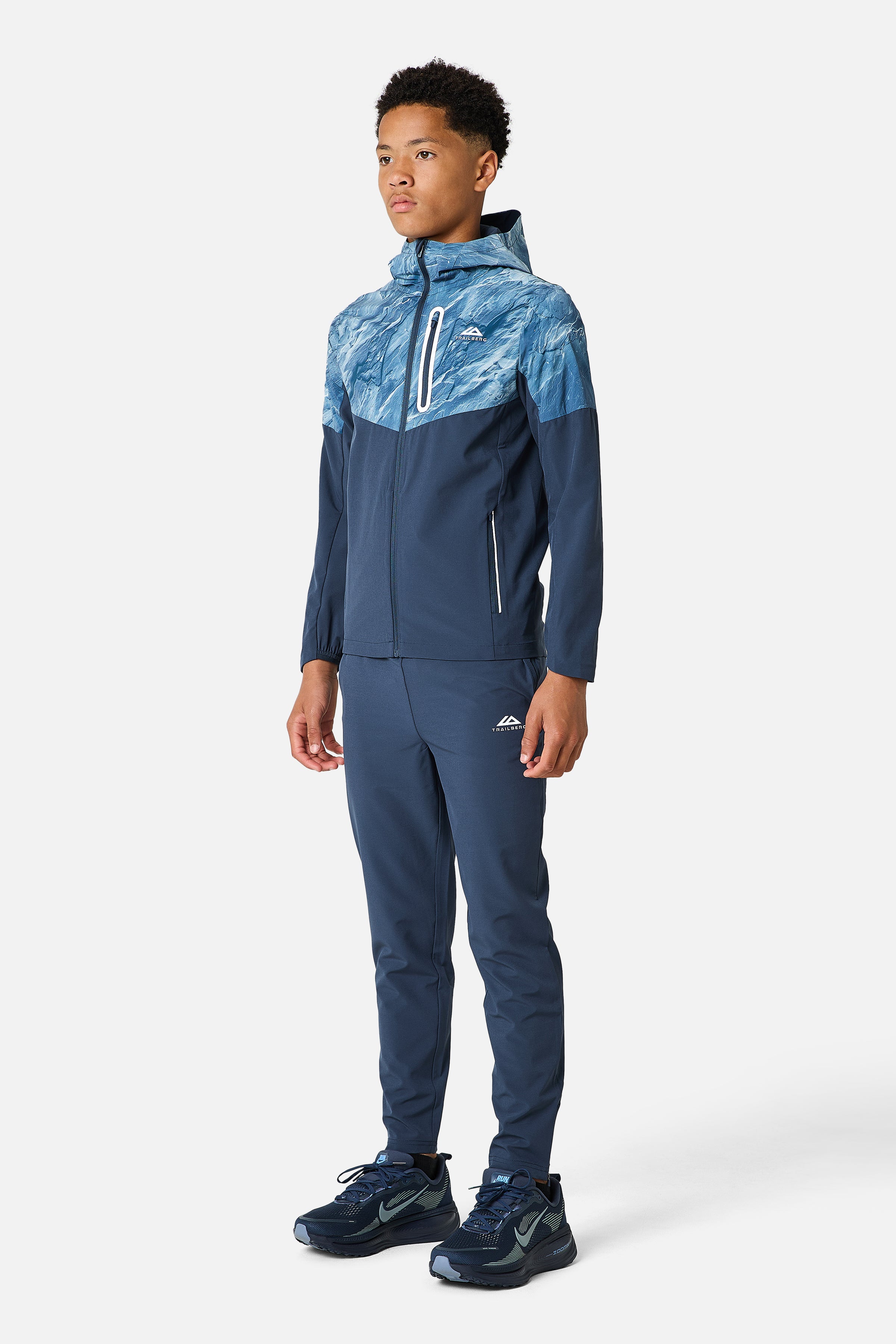 Boys Slate Tracksuit - Storm Blue/Washed Indigo