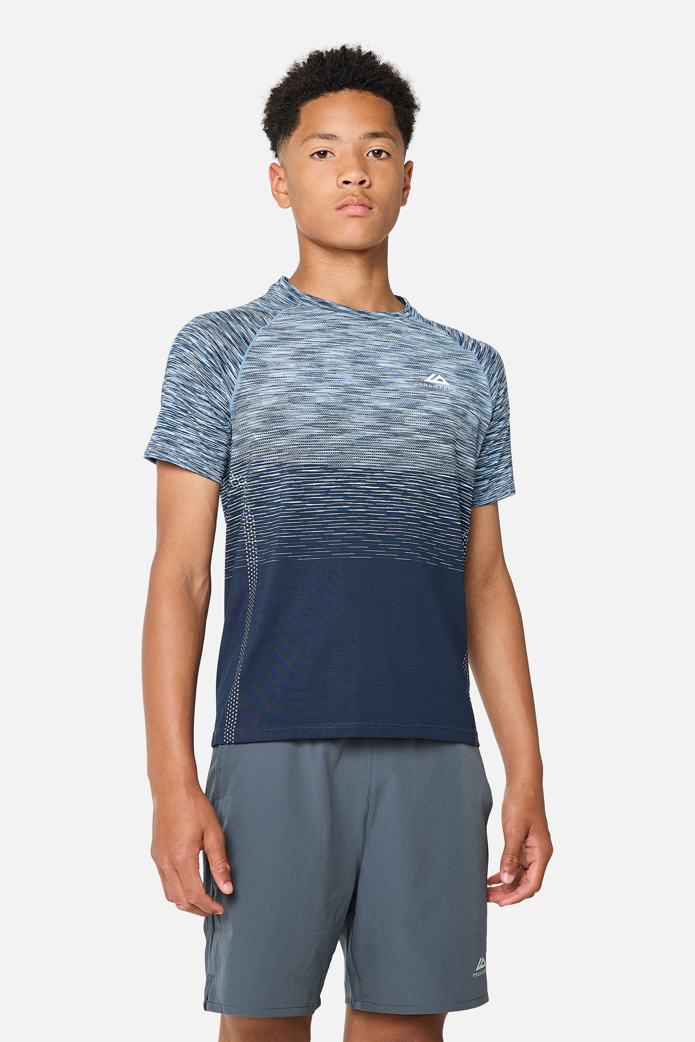 Boys Aero Seamless Essentials Twinset - Storm Blue/Graphite Grey