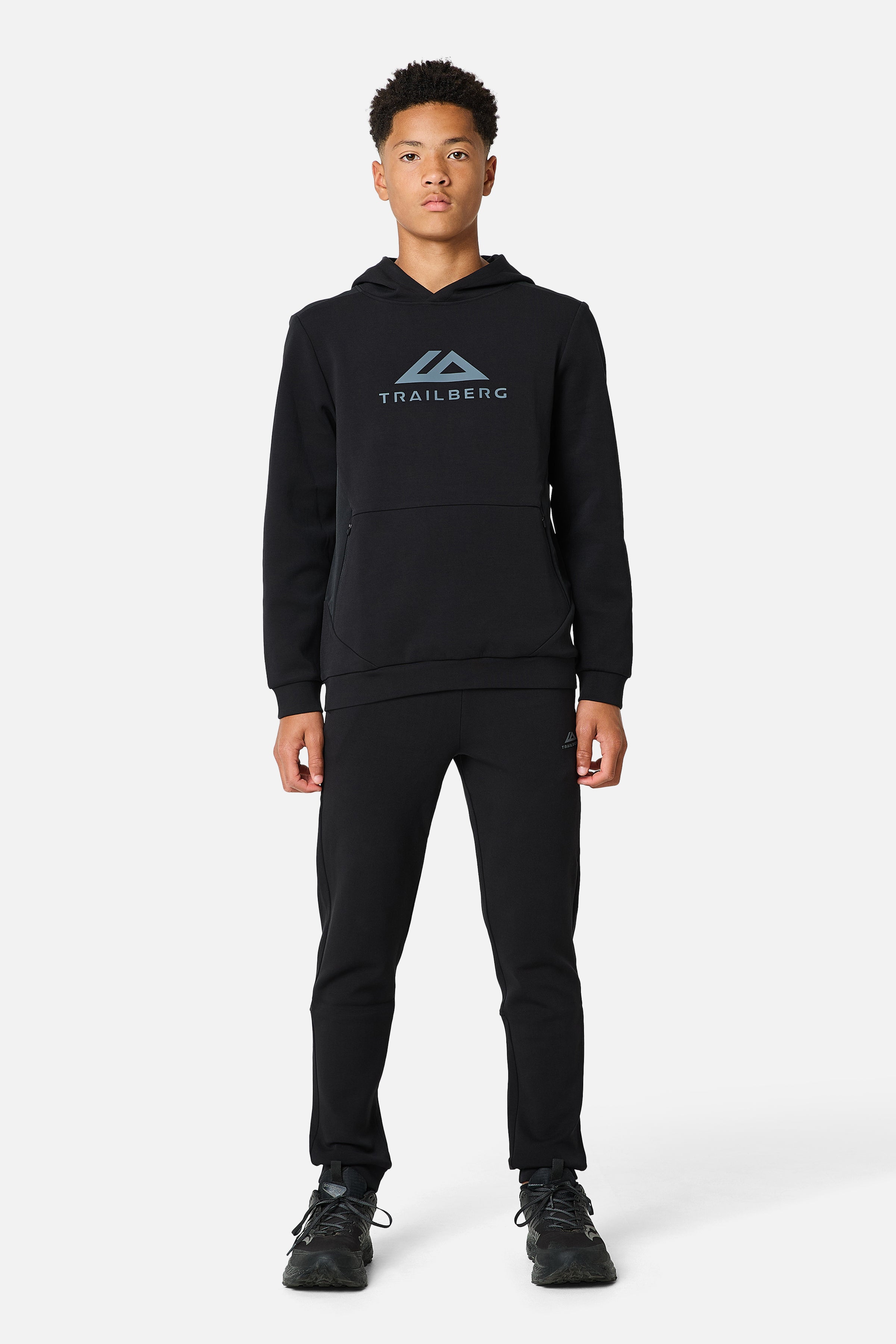 Boys Stormlight Tracksuit - Black/Graphite Grey