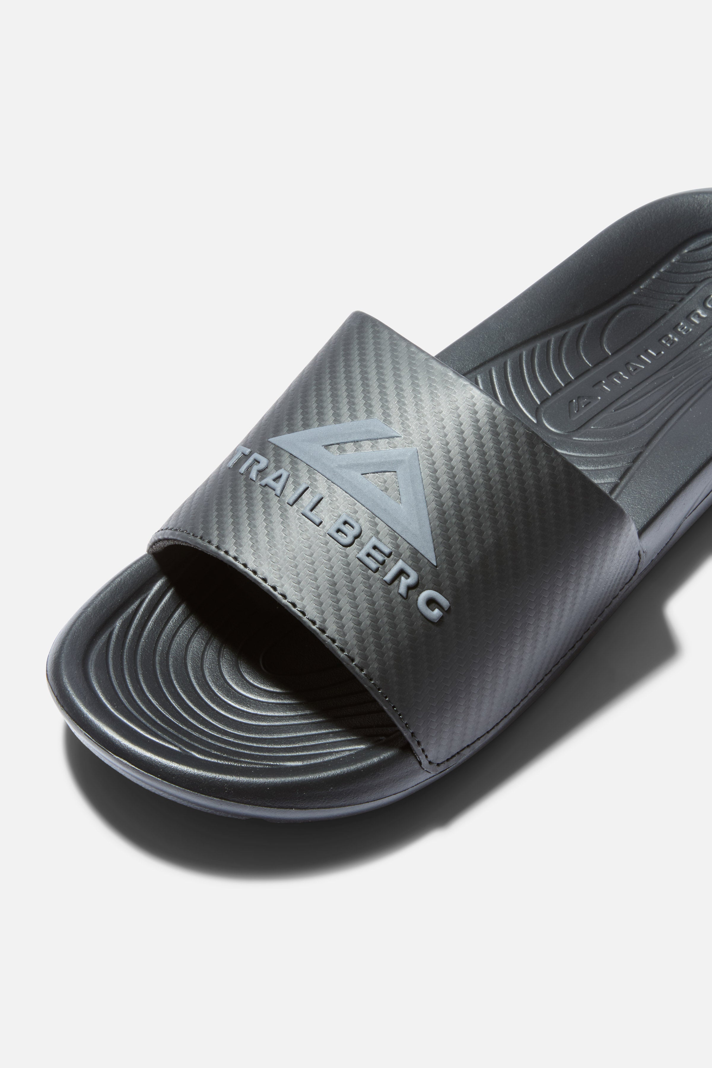 Boys Carbon Slide - Black/Volcano Grey