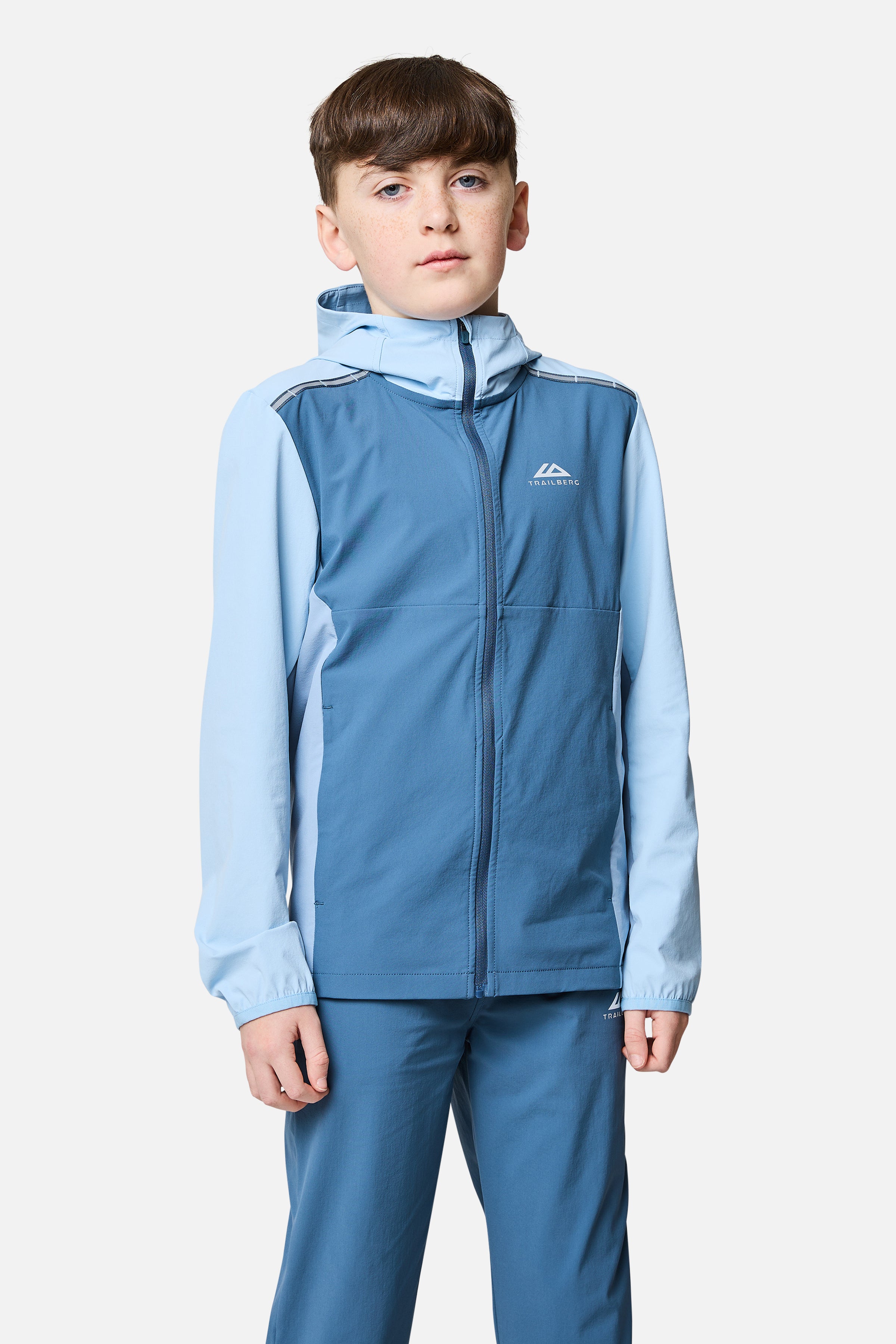 Boys Triathlon 3.0 Hood - Breeze/Washed Indigo/Dove Blue