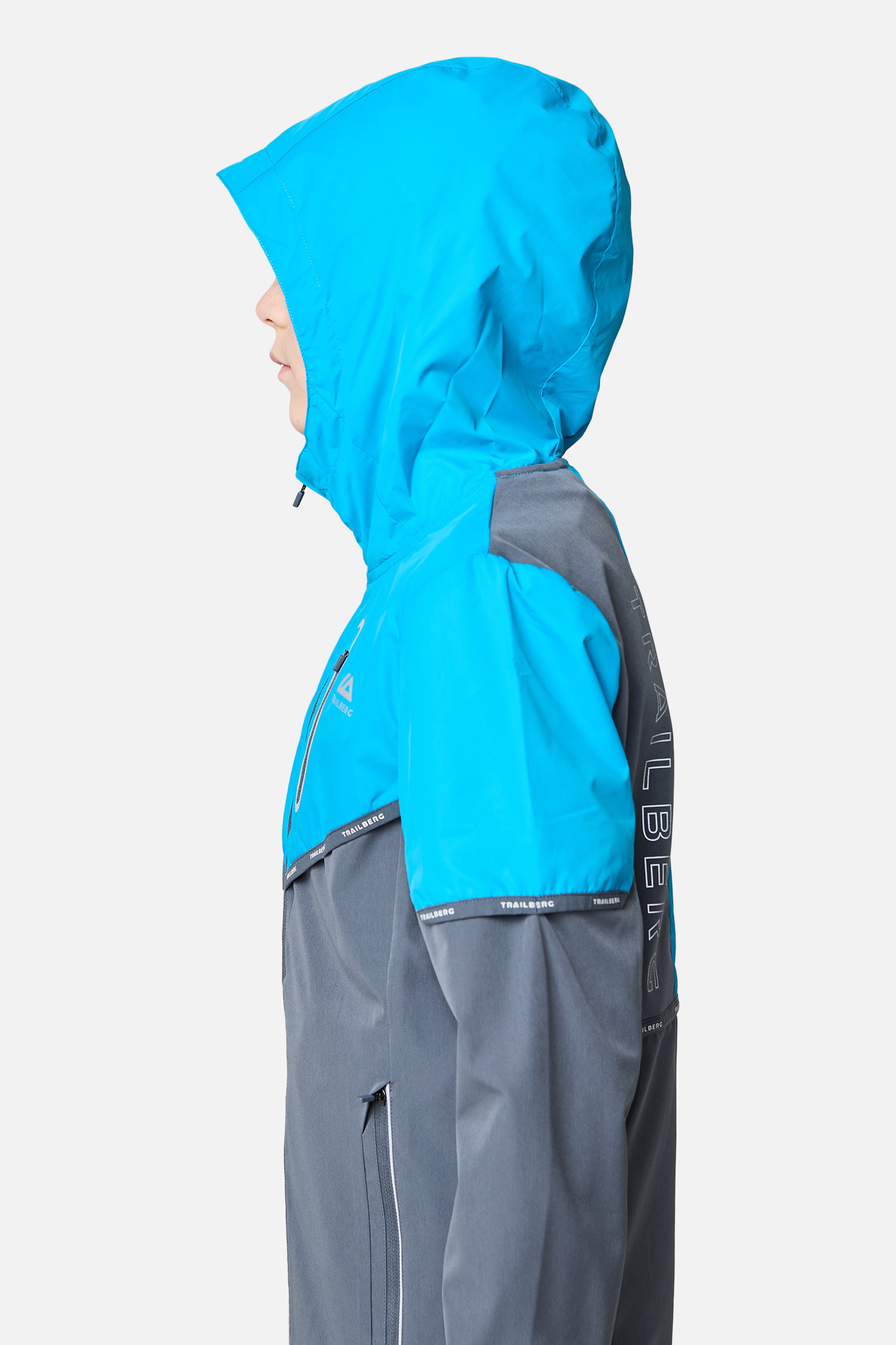 Boys Vertigo Tape Hood - Storm Grey/Mystic Ocean