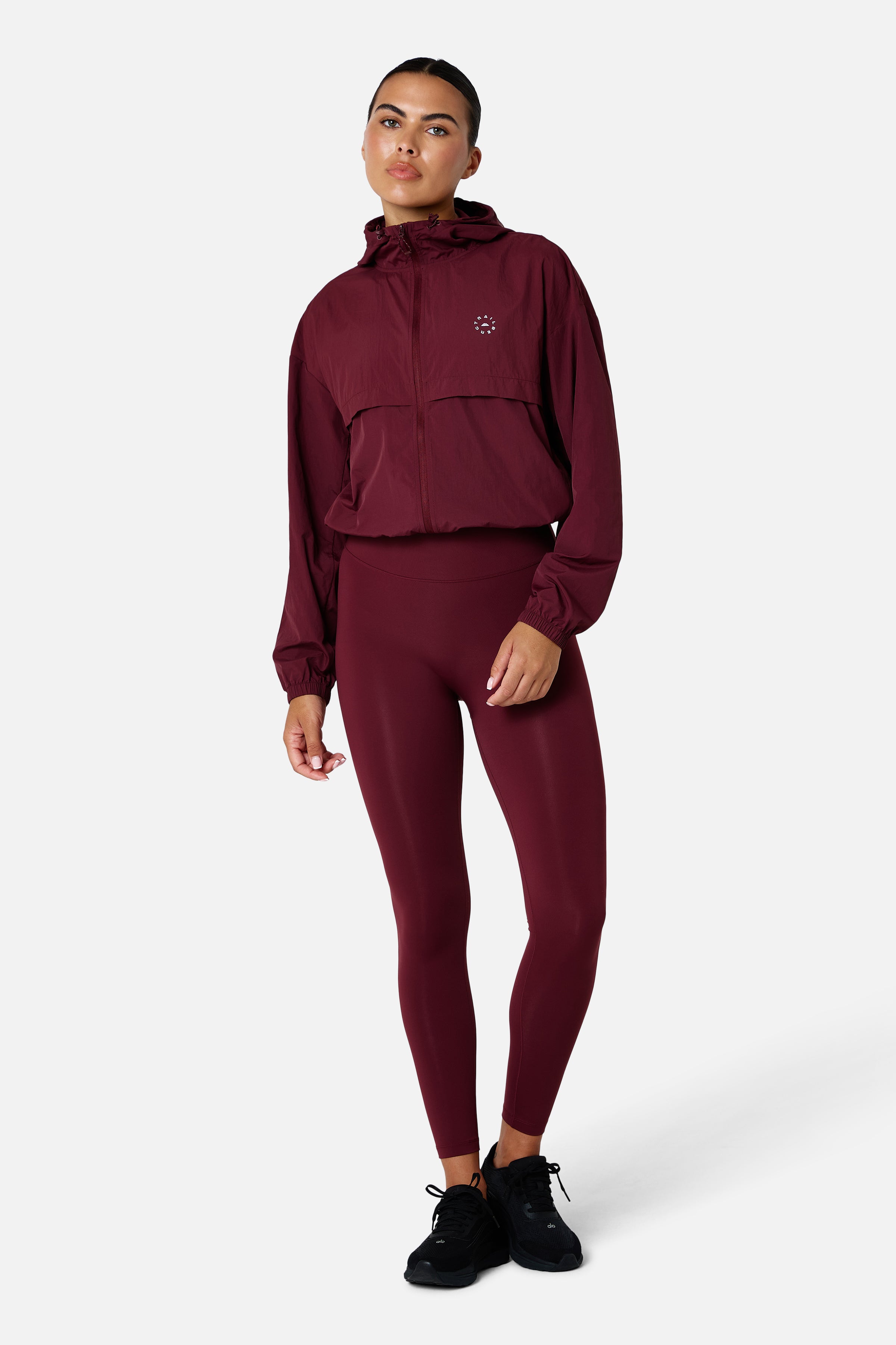 Womens Endura Running Windbreaker - Deep Claret