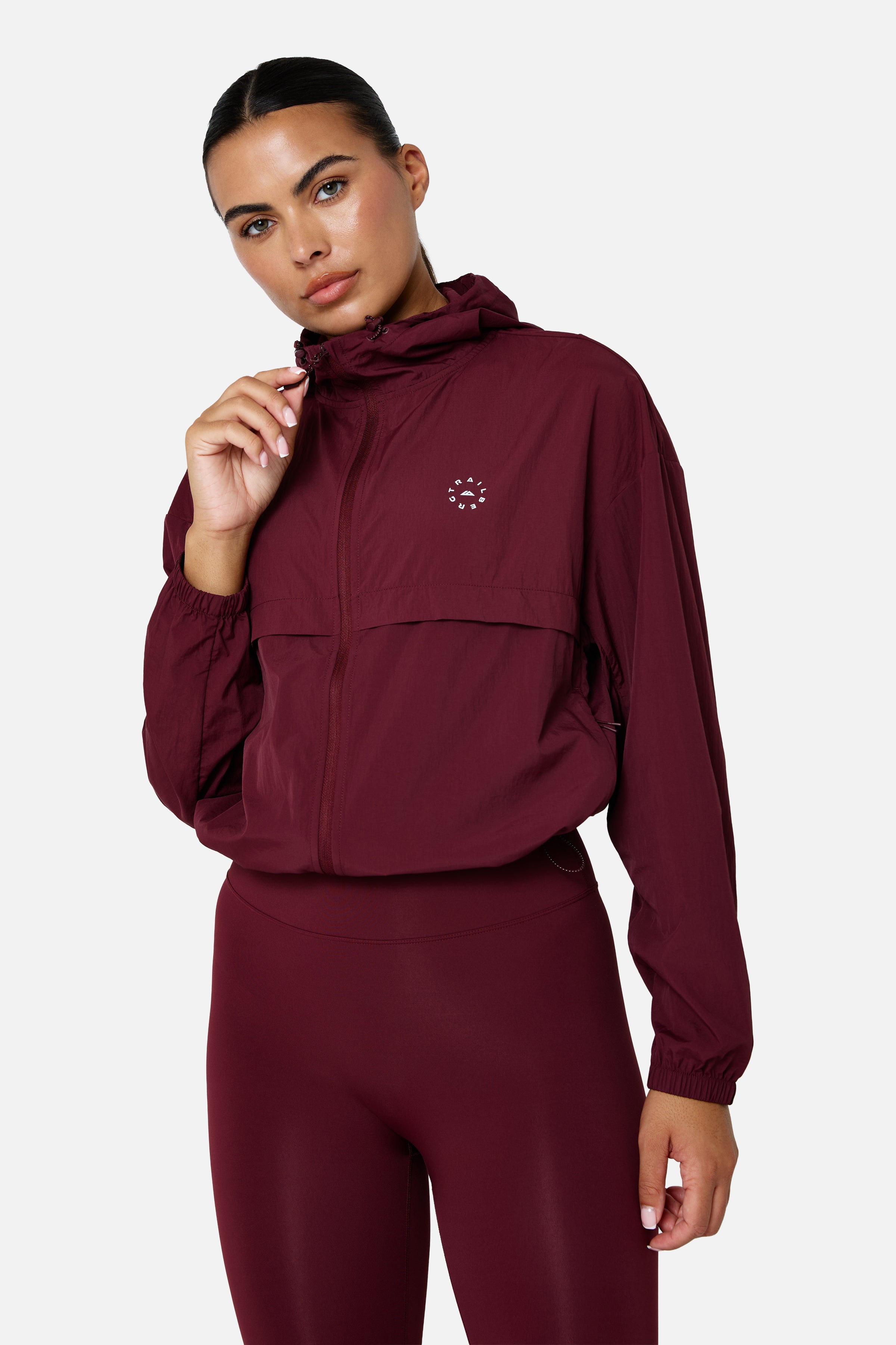 Womens Endura Running Windbreaker - Deep Claret