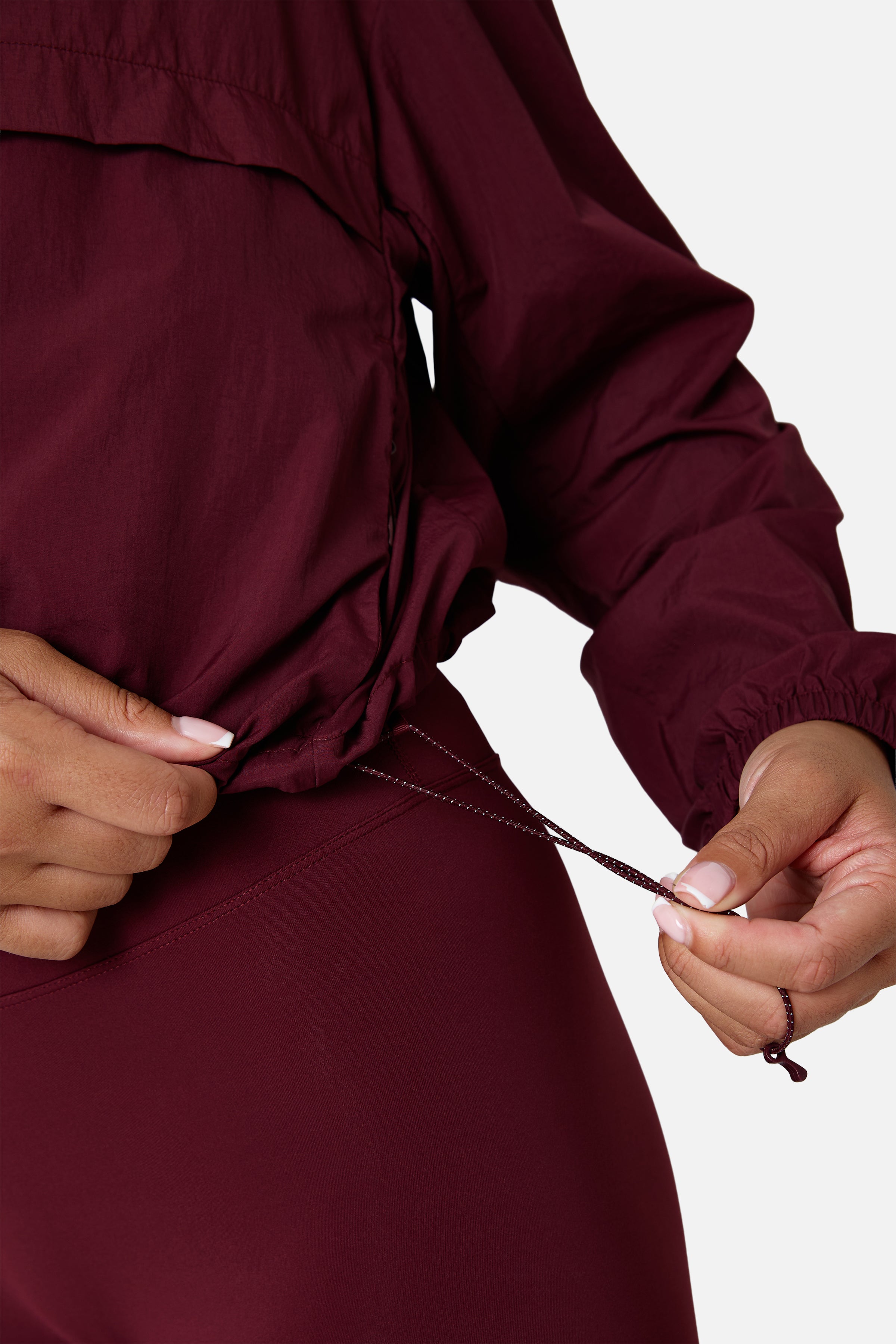 Womens Endura Running Windbreaker - Deep Claret