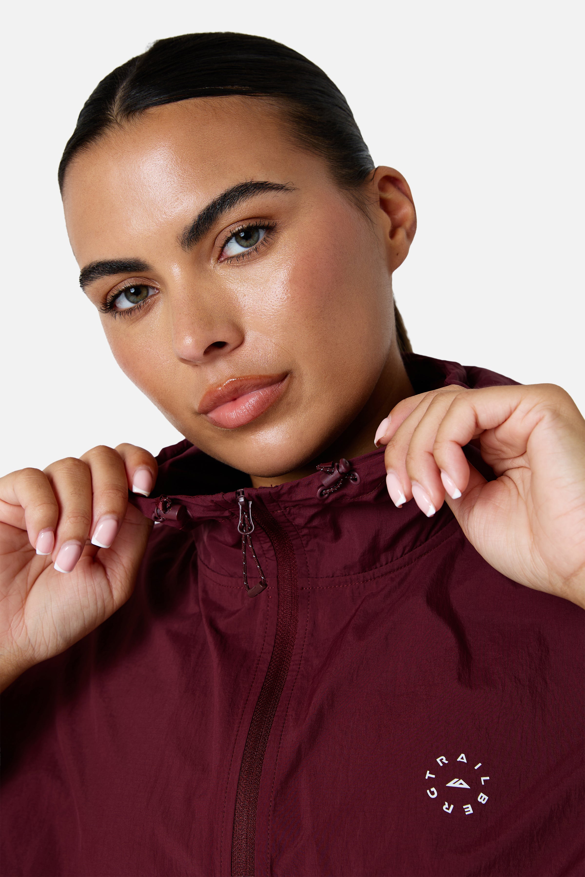 Womens Endura Running Windbreaker - Deep Claret