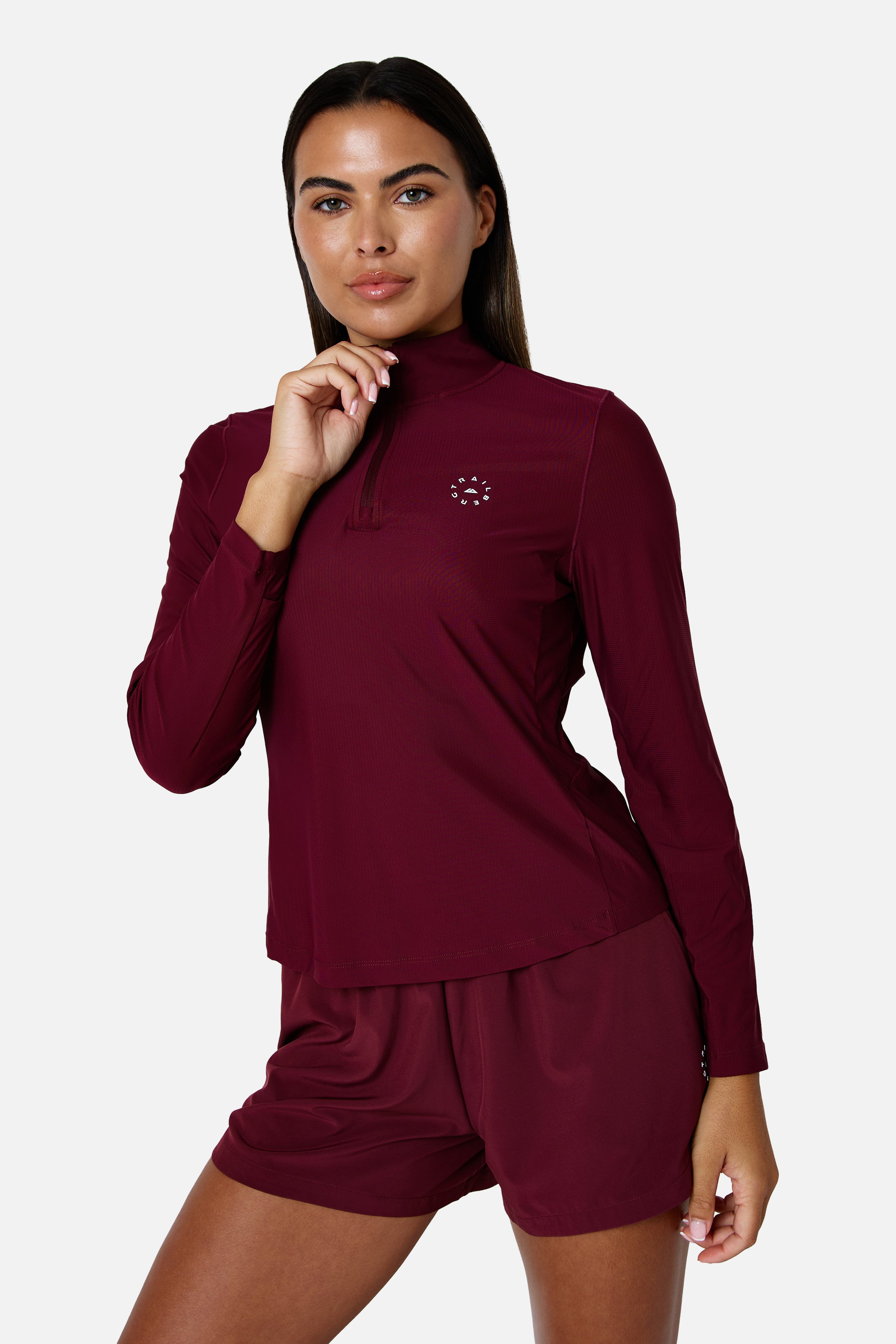Womens Tide 1/4 Zip - Deep Claret