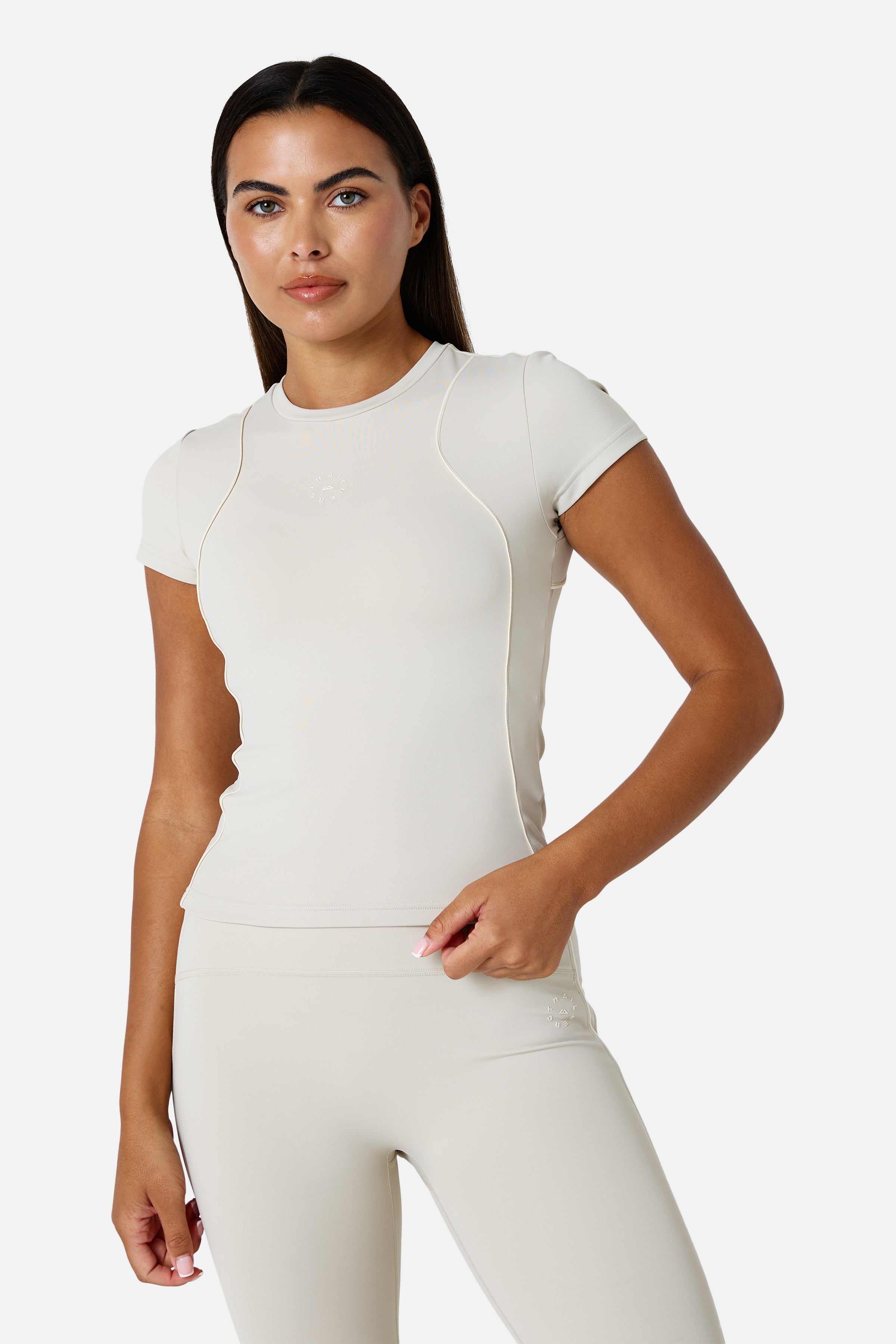 Womens Ignite Tee - Mercury Mist/Candlelight White